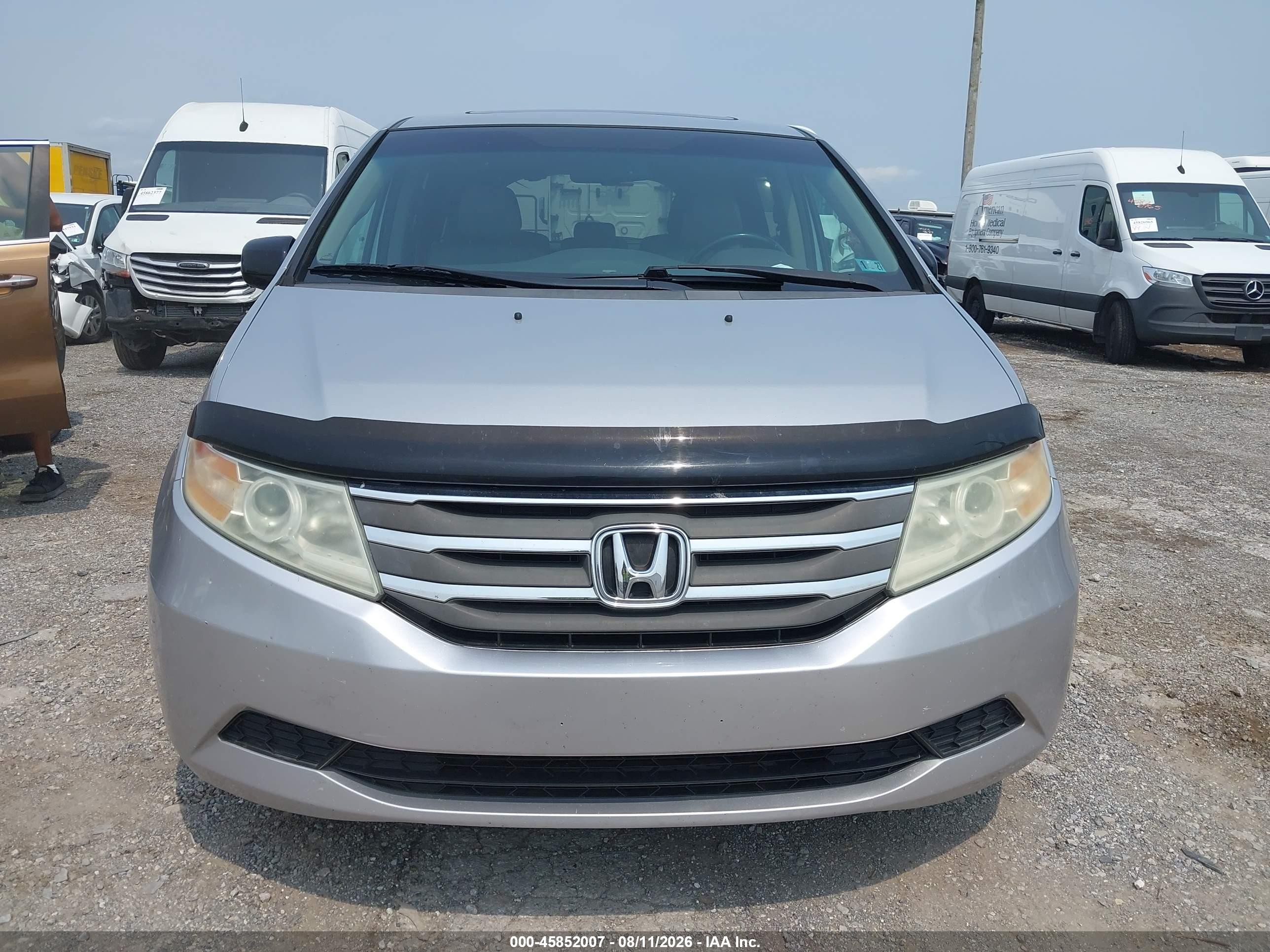 2012 Honda Odyssey Ex-l Silver vin: 5FNRL5H6XCB053766