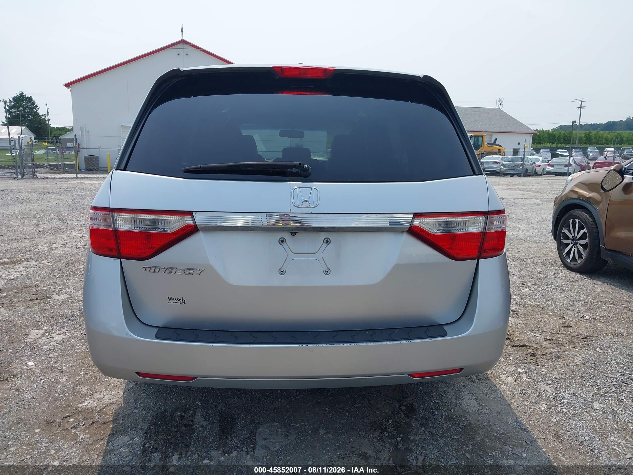 2012 Honda Odyssey Ex-l Silver vin: 5FNRL5H6XCB053766