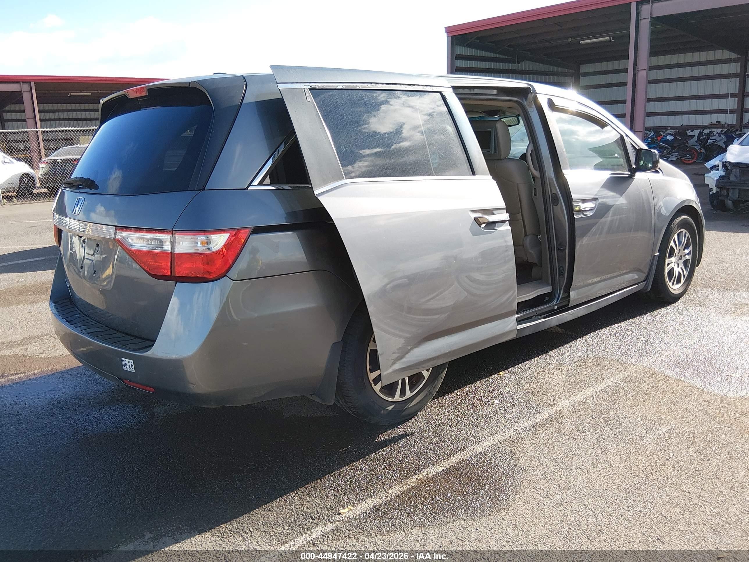 2012 Honda Odyssey Ex-l Серый vin: 5FNRL5H6XCB063133