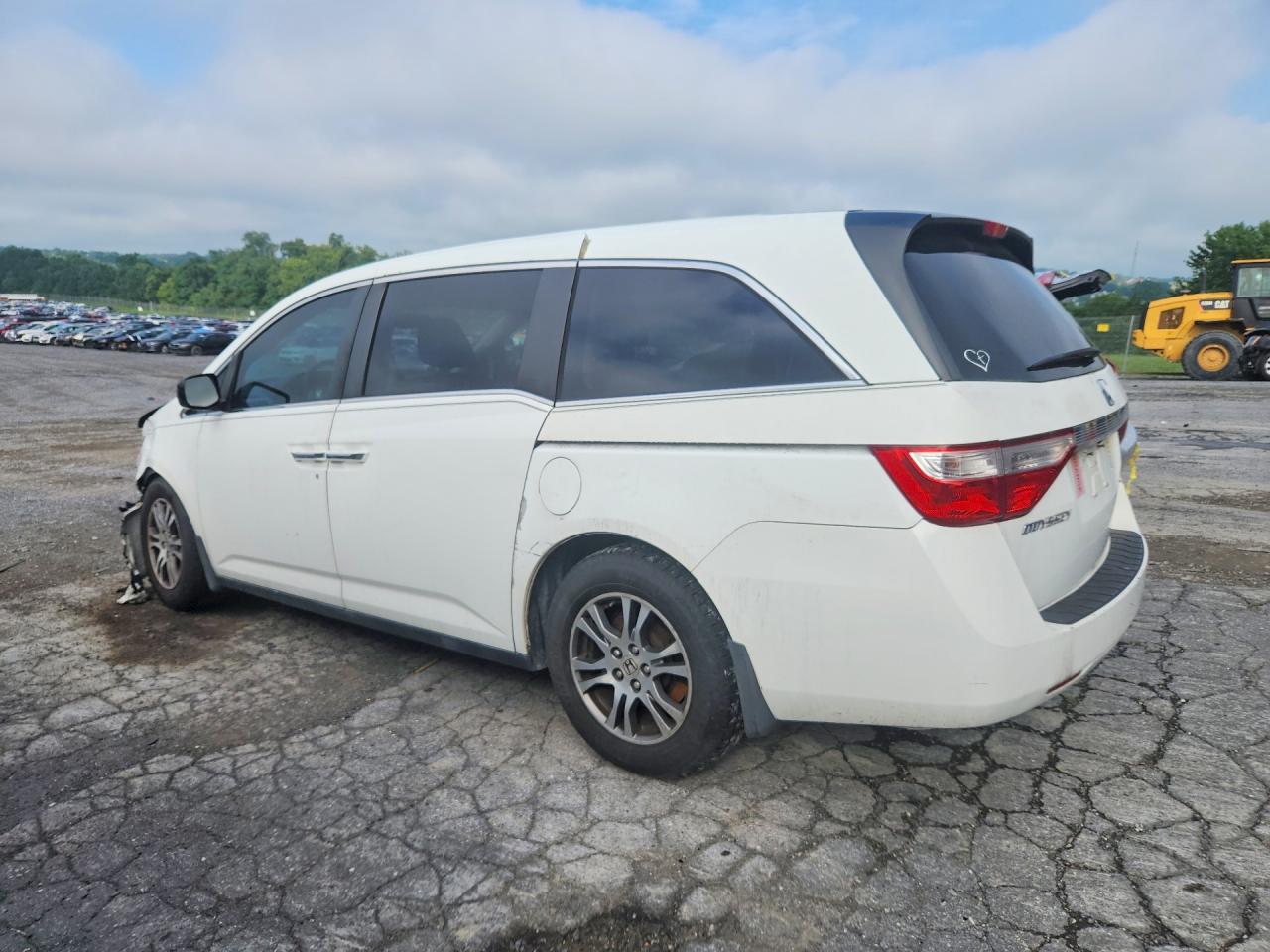 2012 Honda Odyssey Exl White vin: 5FNRL5H6XCB071846