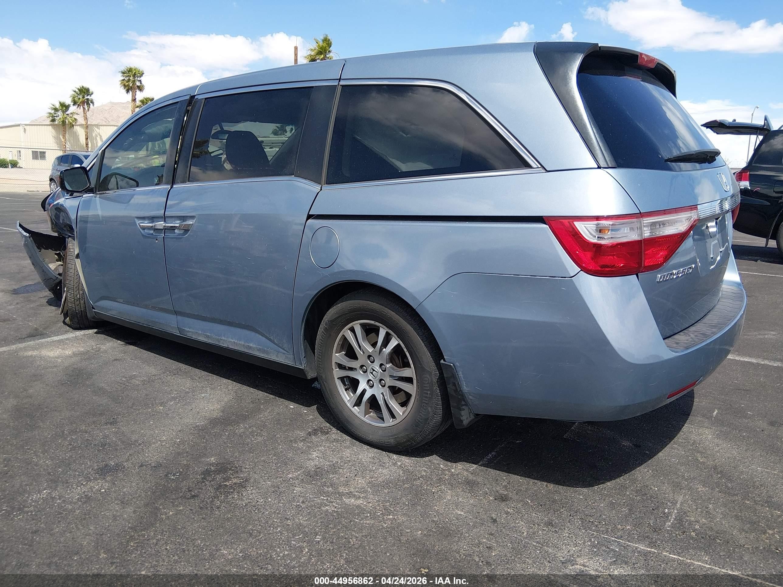 2012 Honda Odyssey Ex-l Blue vin: 5FNRL5H6XCB075511