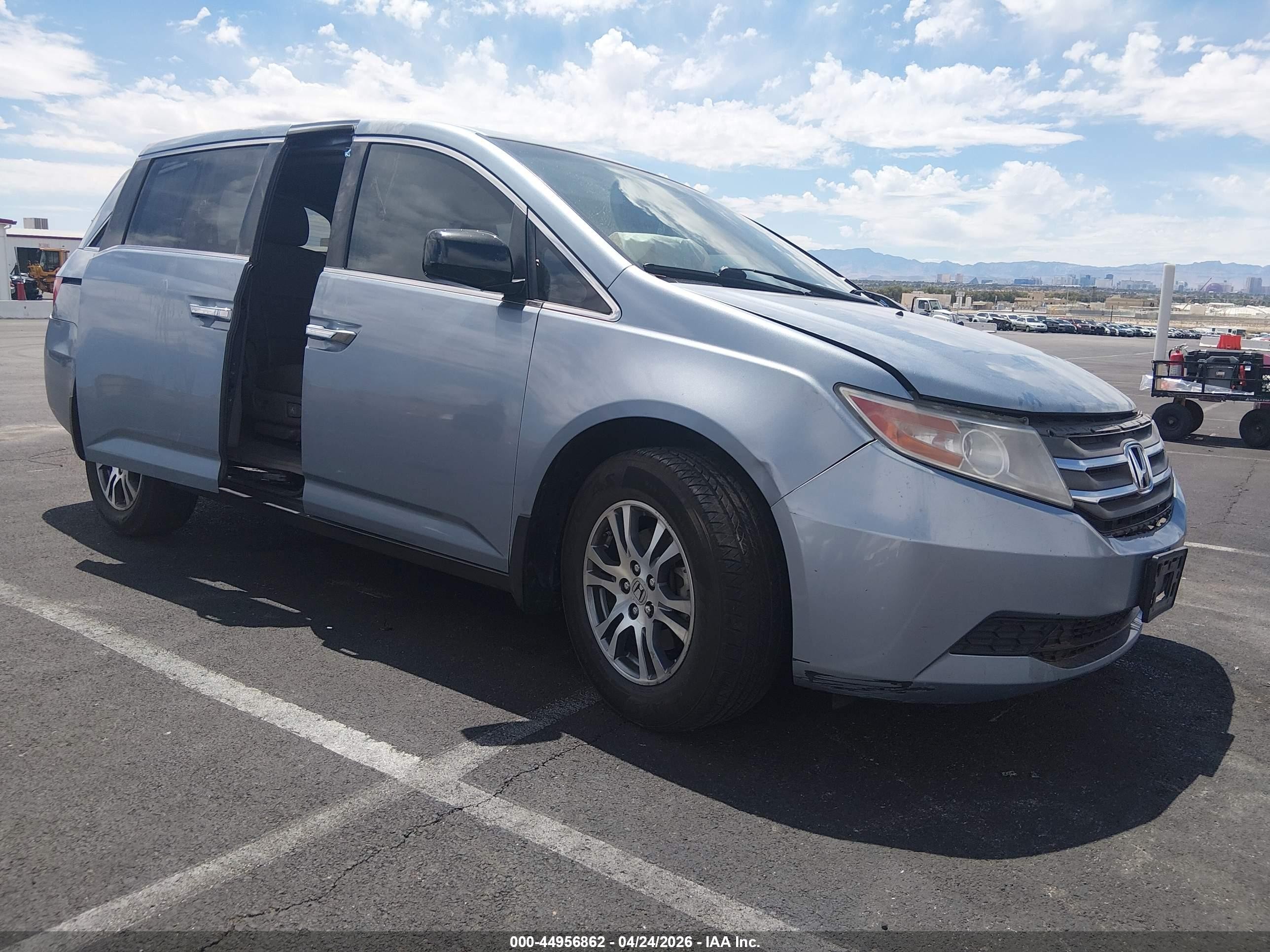 2012 Honda Odyssey Ex-l Blue vin: 5FNRL5H6XCB075511
