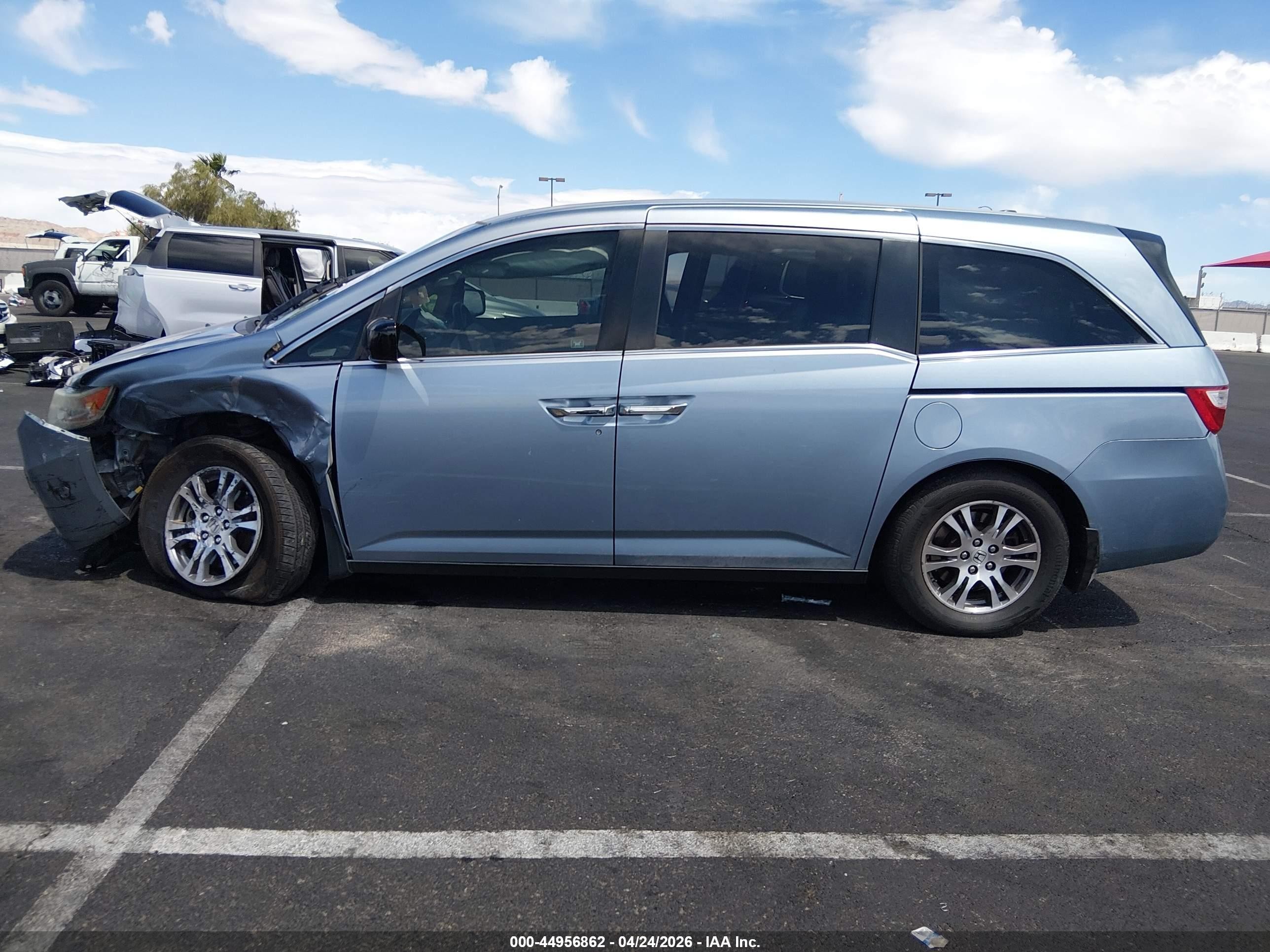 2012 Honda Odyssey Ex-l Blue vin: 5FNRL5H6XCB075511