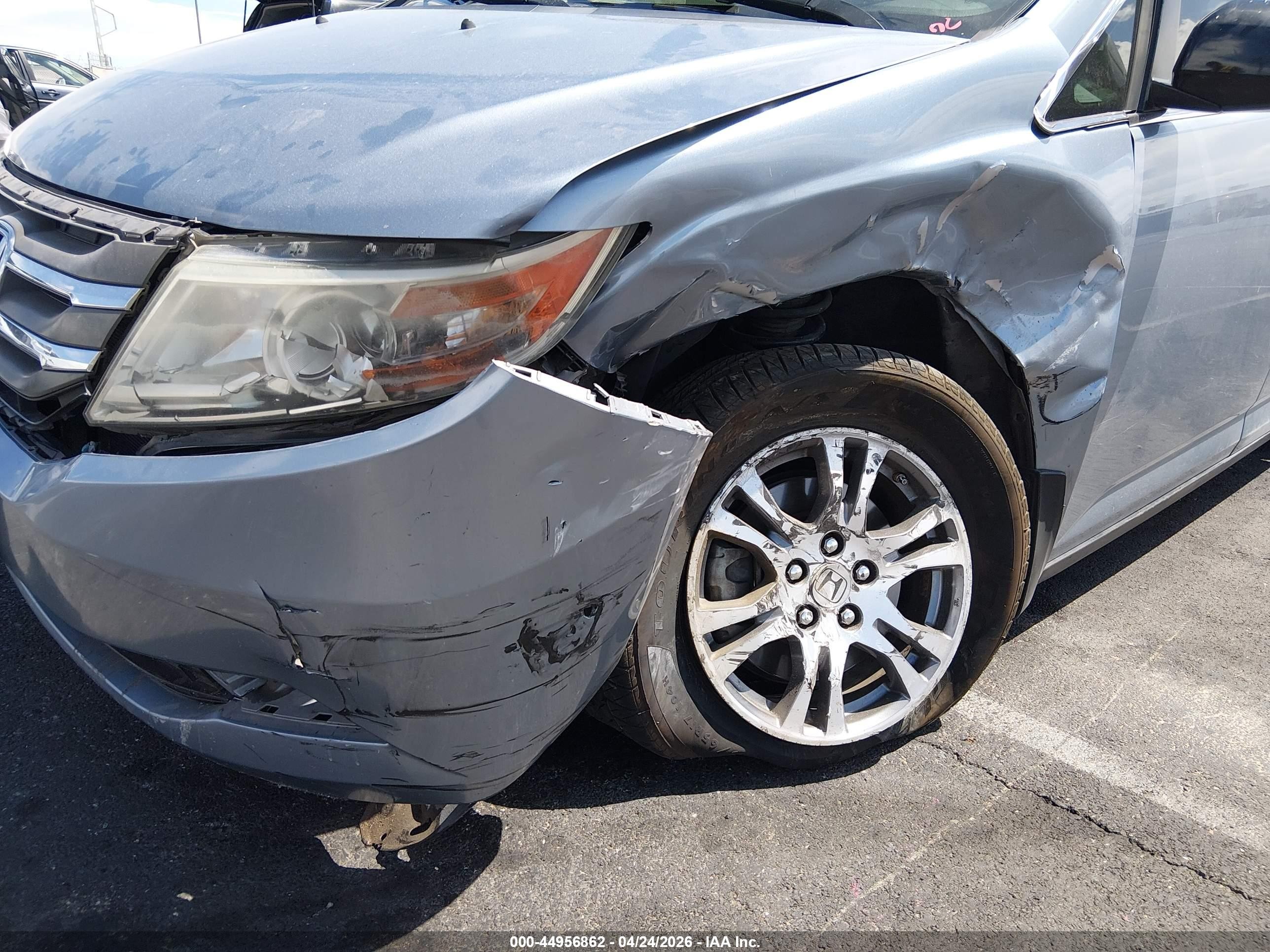 2012 Honda Odyssey Ex-l Blue vin: 5FNRL5H6XCB075511