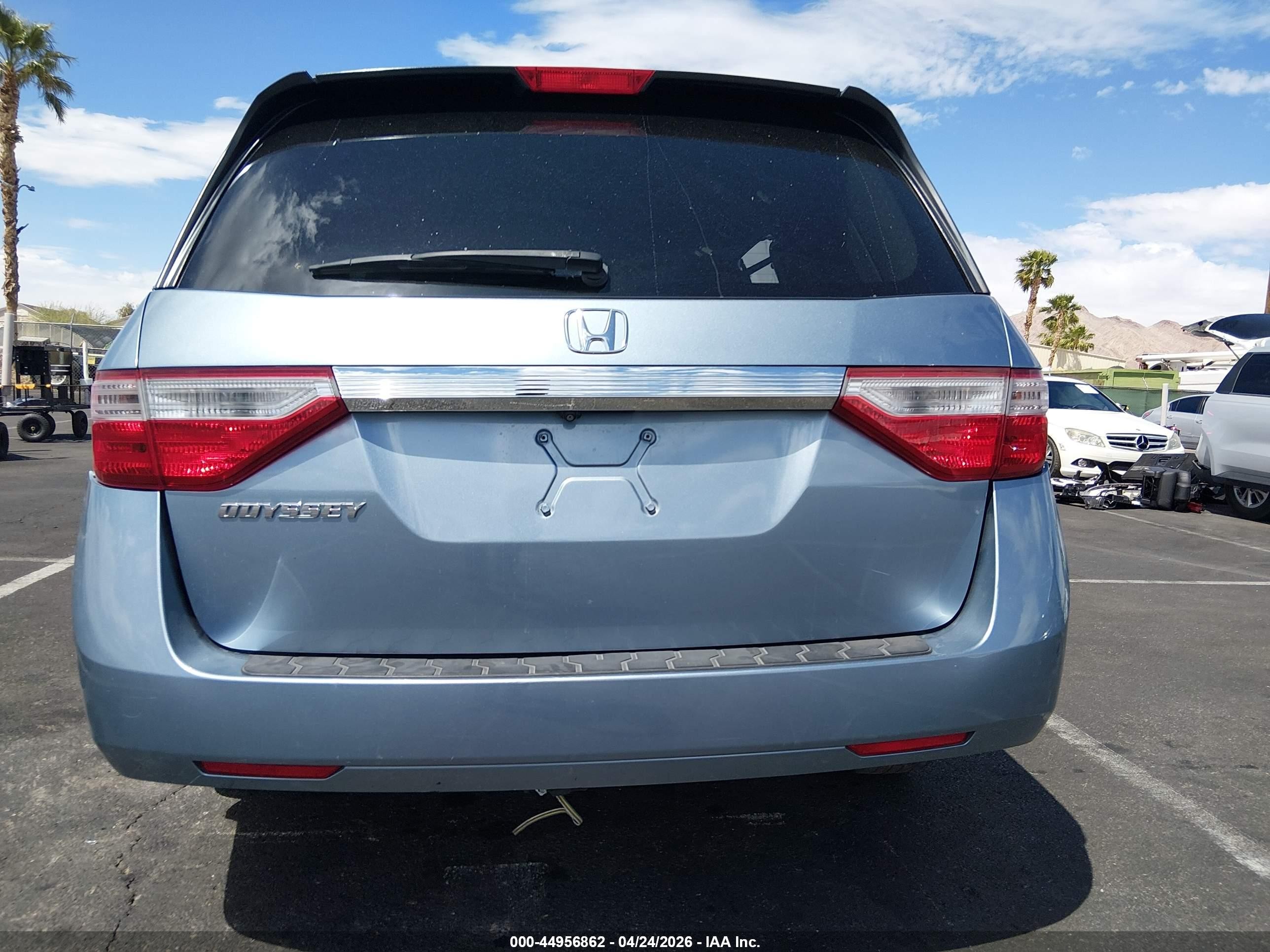 2012 Honda Odyssey Ex-l Blue vin: 5FNRL5H6XCB075511