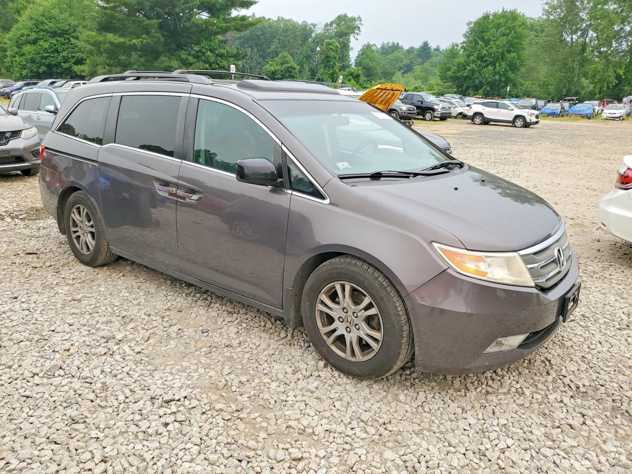 2012 Honda Odyssey Exl Gray vin: 5FNRL5H6XCB080109