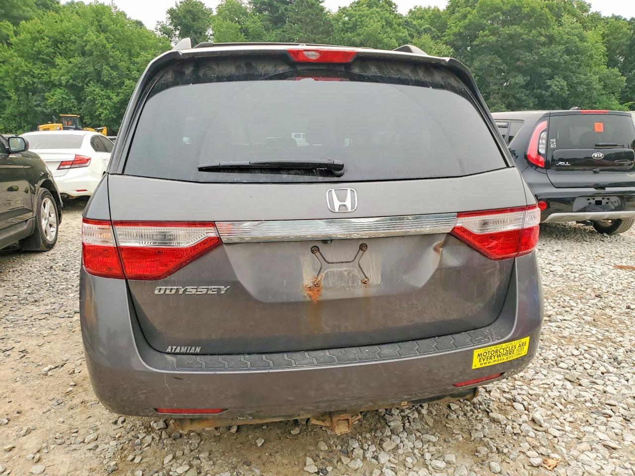 2012 Honda Odyssey Exl Gray vin: 5FNRL5H6XCB080109