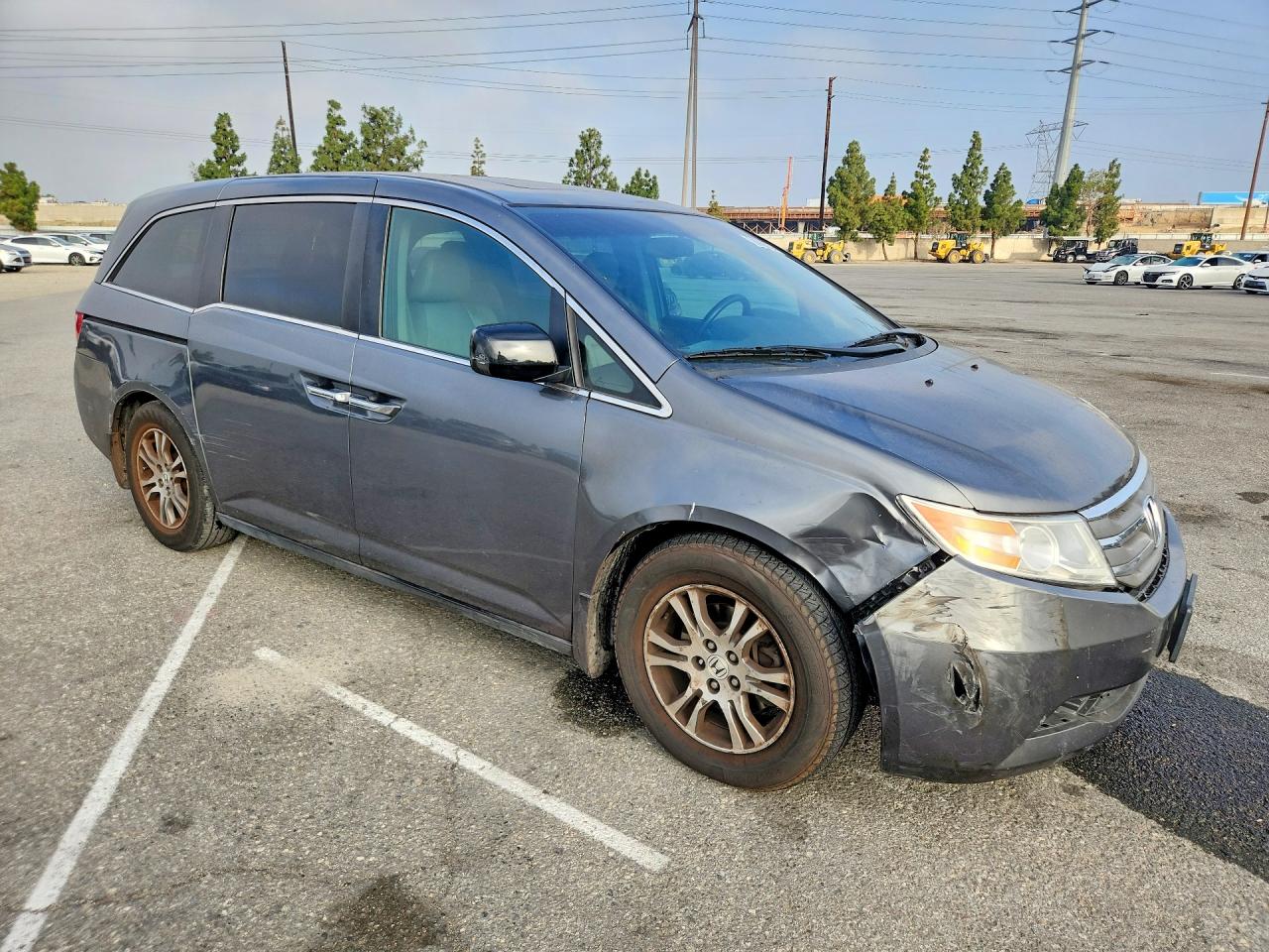 2012 Honda Odyssey Exl Gray vin: 5FNRL5H6XCB082569