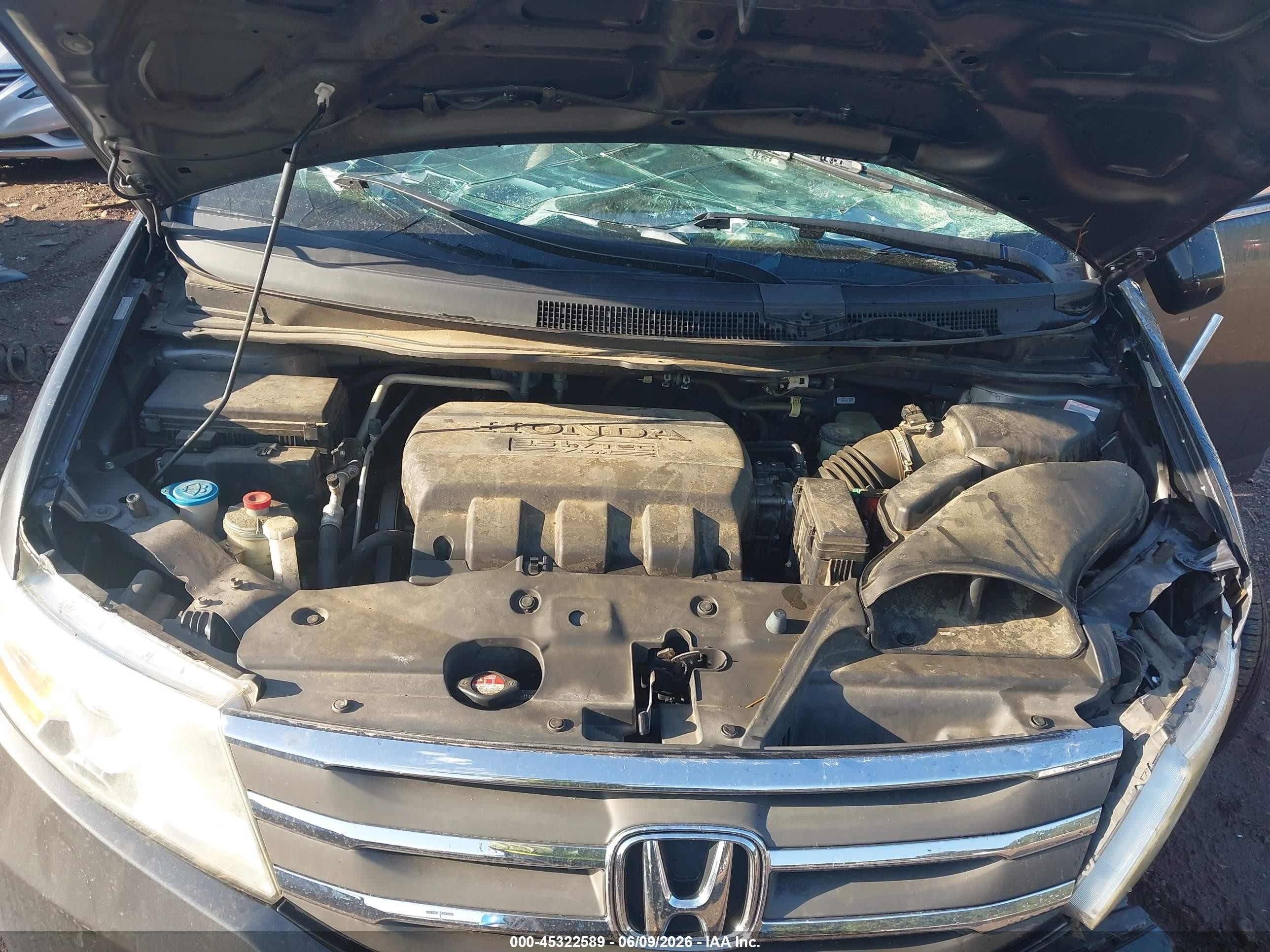 2012 Honda Odyssey Ex-l Black vin: 5FNRL5H6XCB087934