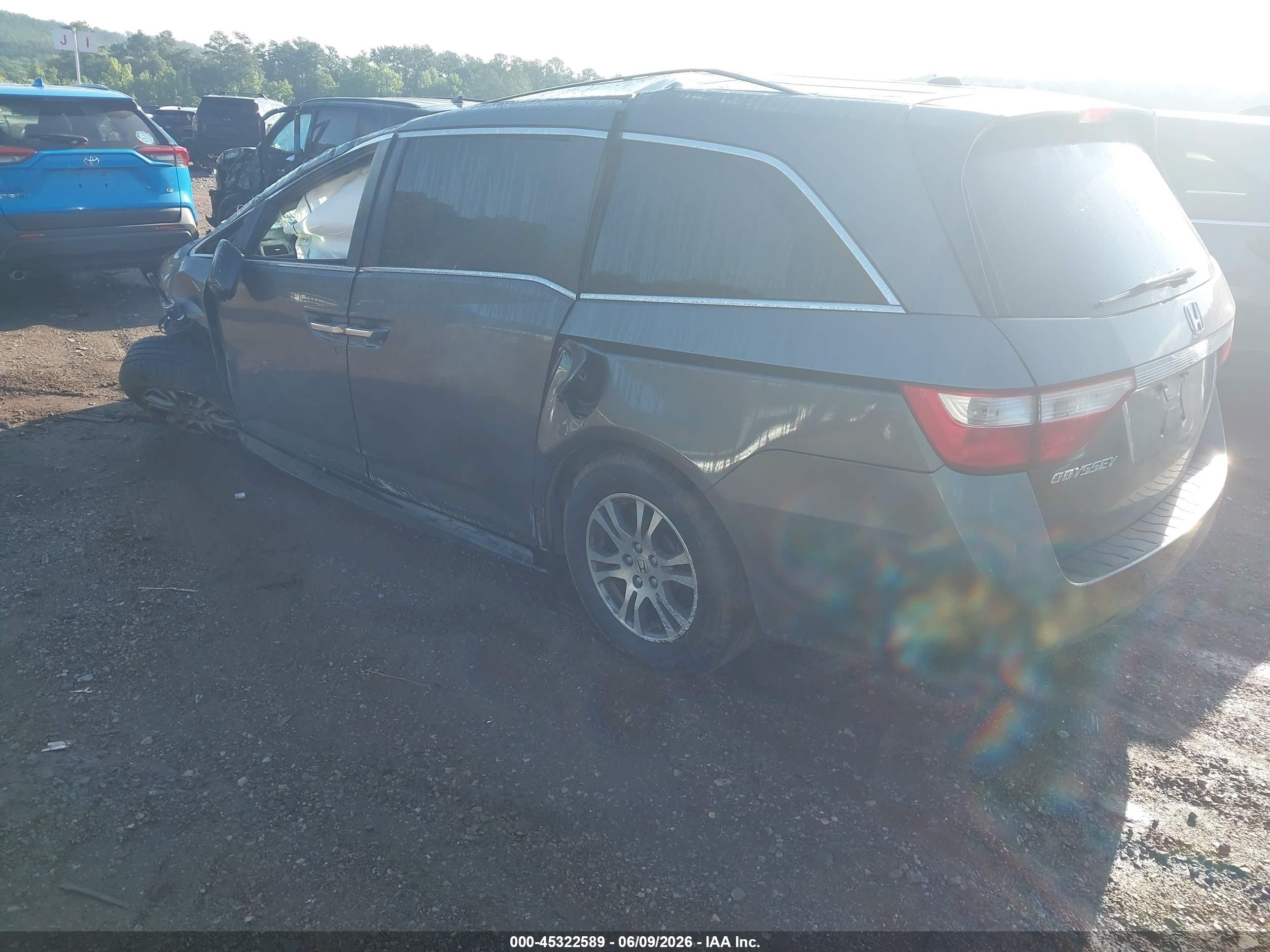2012 Honda Odyssey Ex-l Black vin: 5FNRL5H6XCB087934