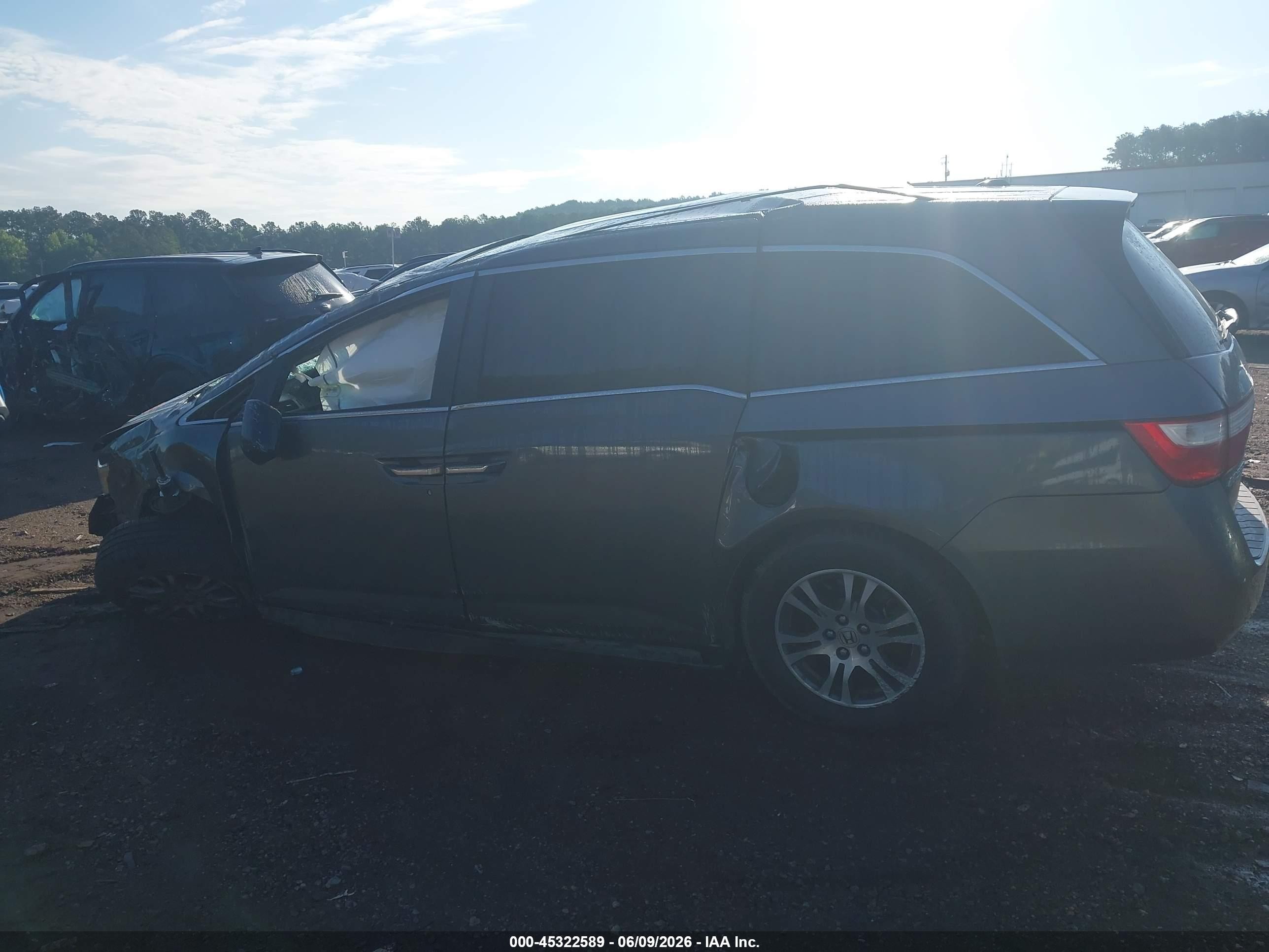 2012 Honda Odyssey Ex-l Black vin: 5FNRL5H6XCB087934