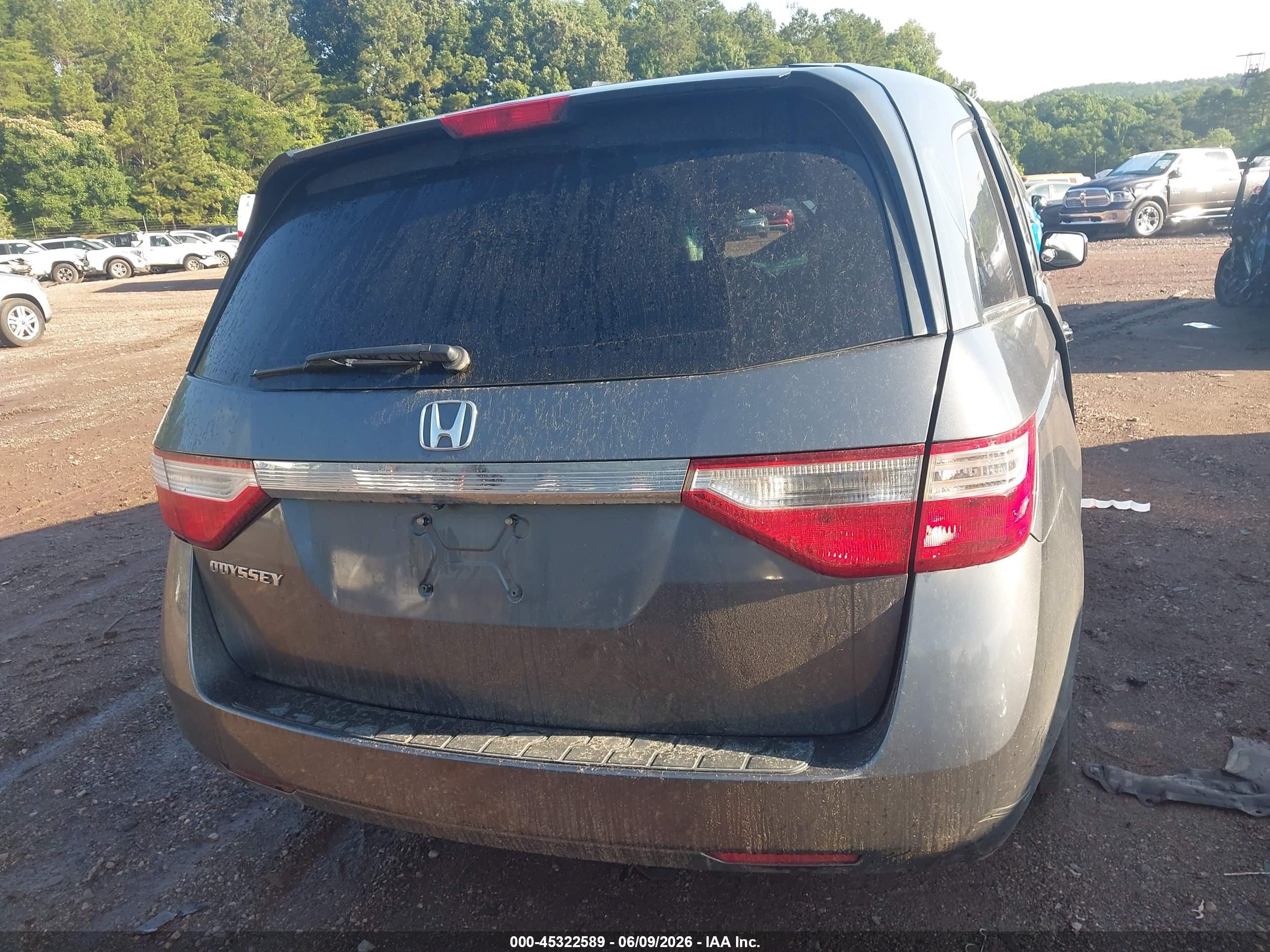 2012 Honda Odyssey Ex-l Black vin: 5FNRL5H6XCB087934