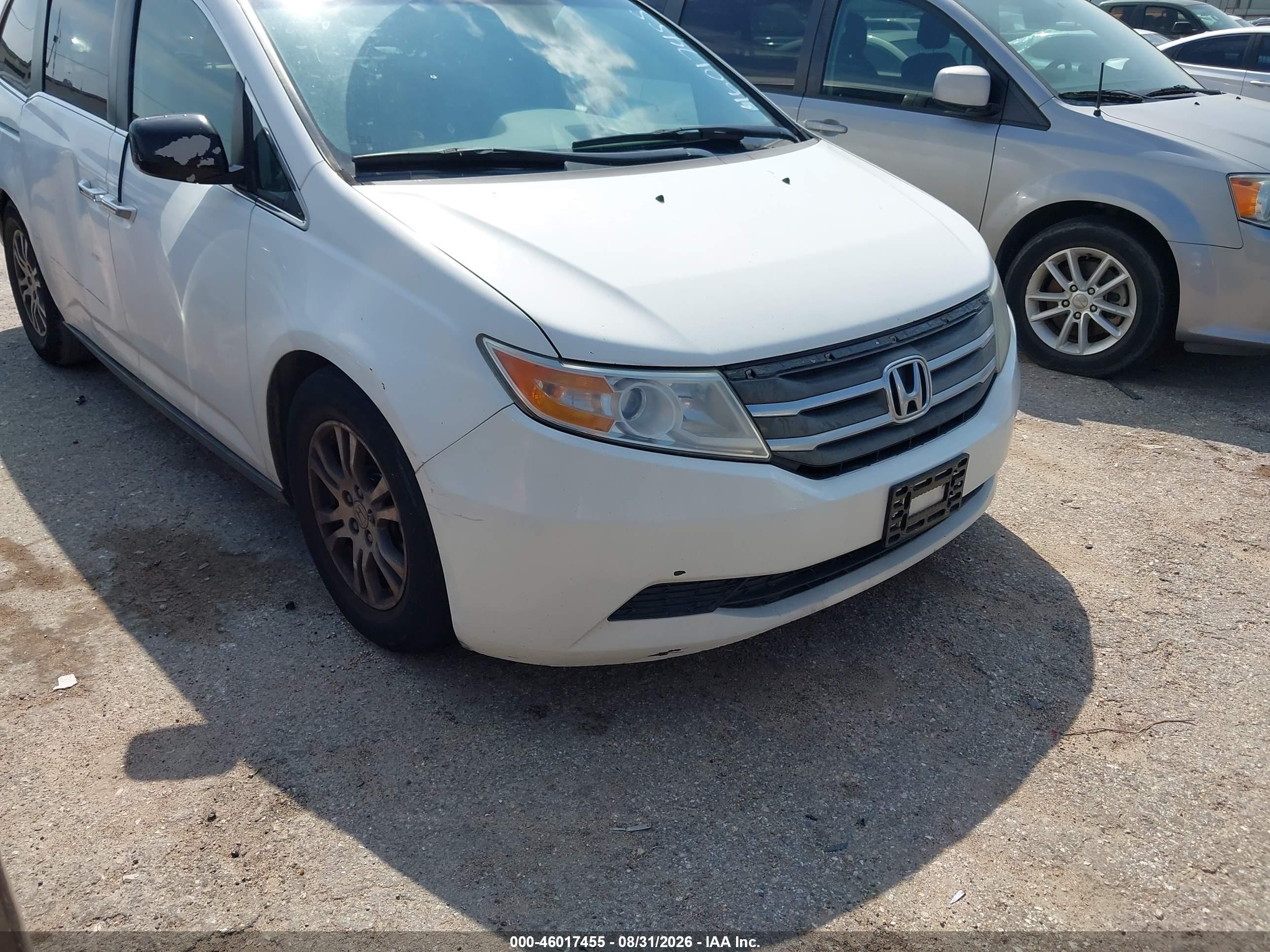 2012 Honda Odyssey Ex-l White vin: 5FNRL5H6XCB097380