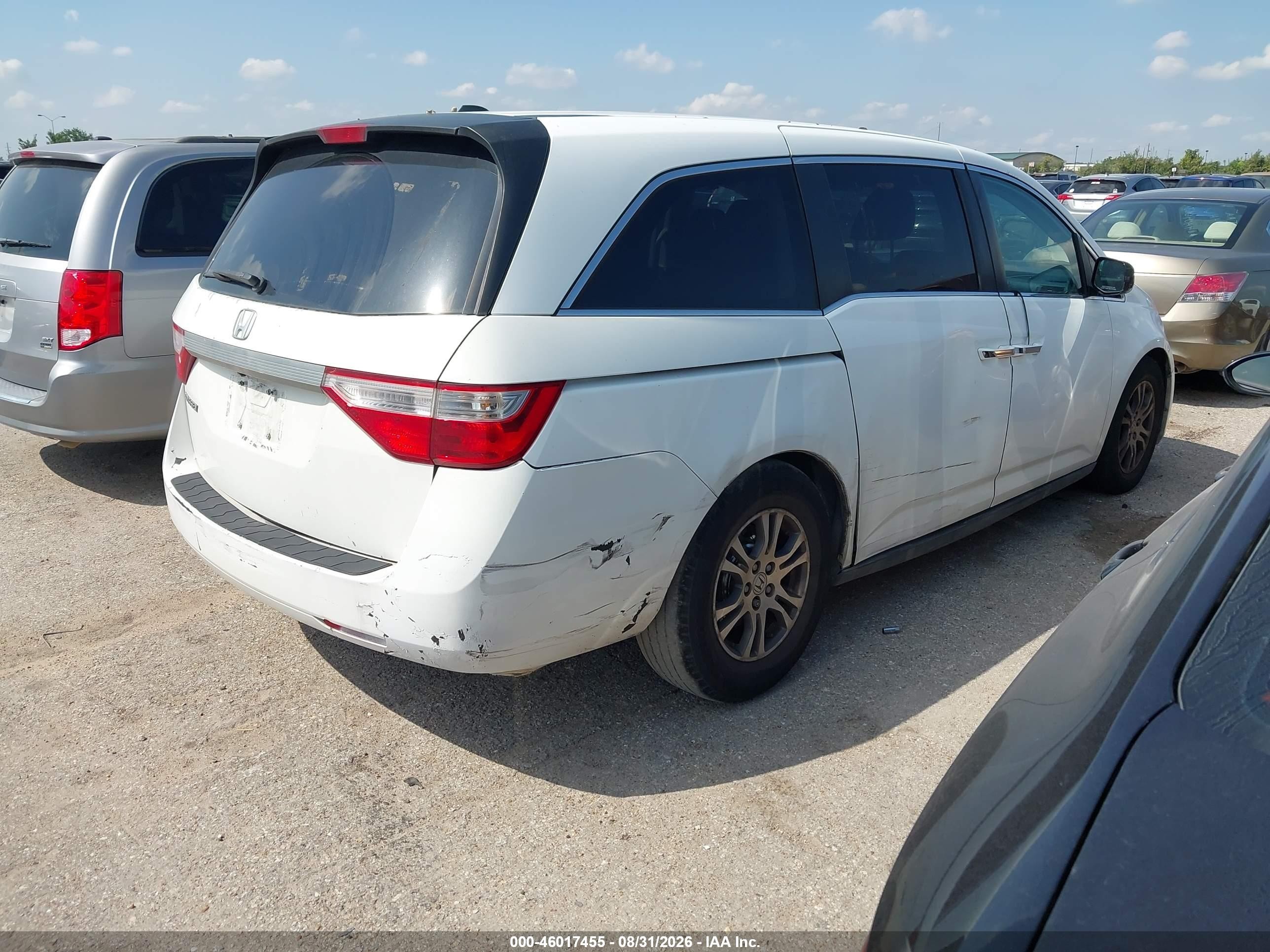 2012 Honda Odyssey Ex-l Белый vin: 5FNRL5H6XCB097380