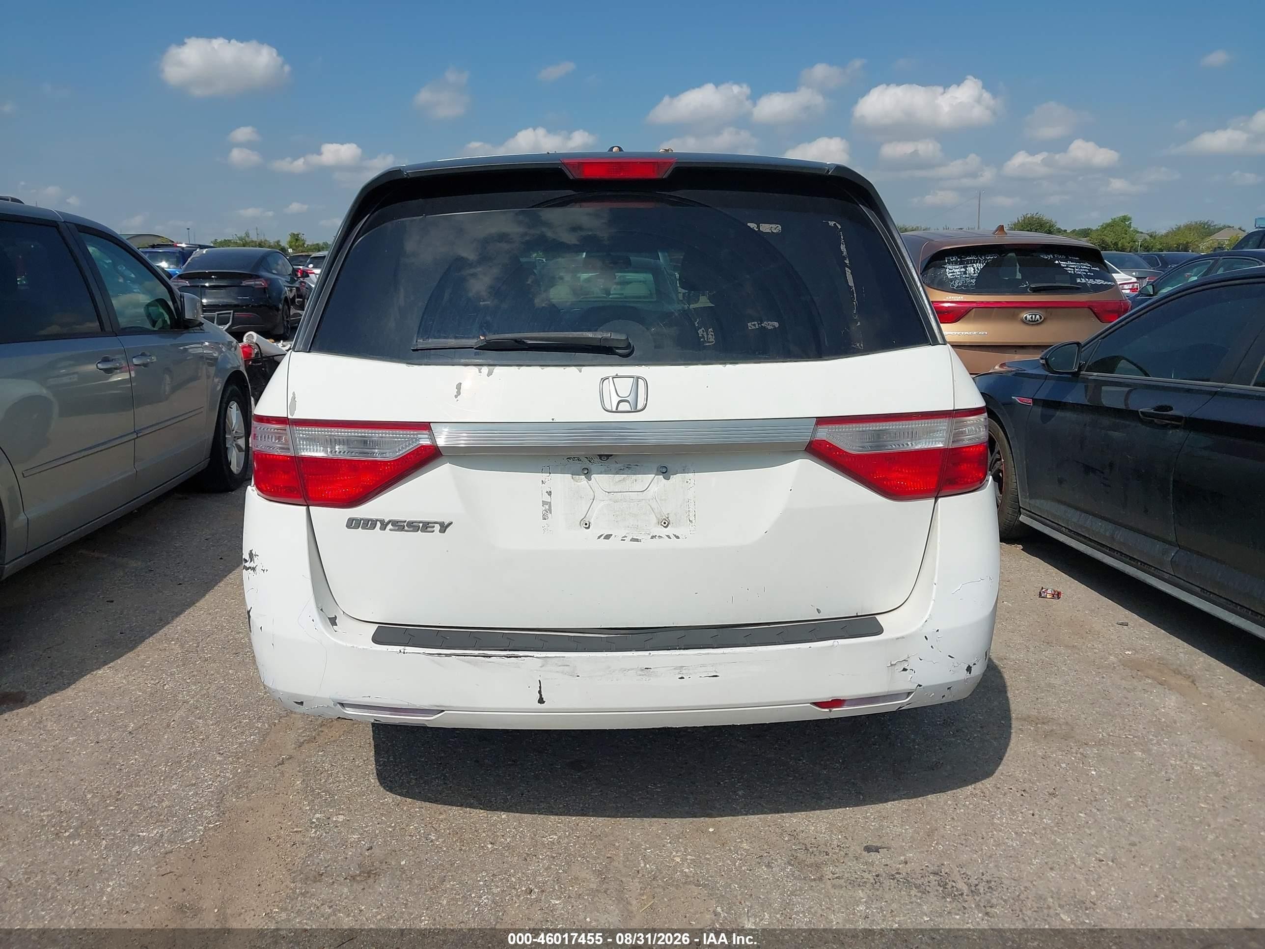 2012 Honda Odyssey Ex-l Белый vin: 5FNRL5H6XCB097380