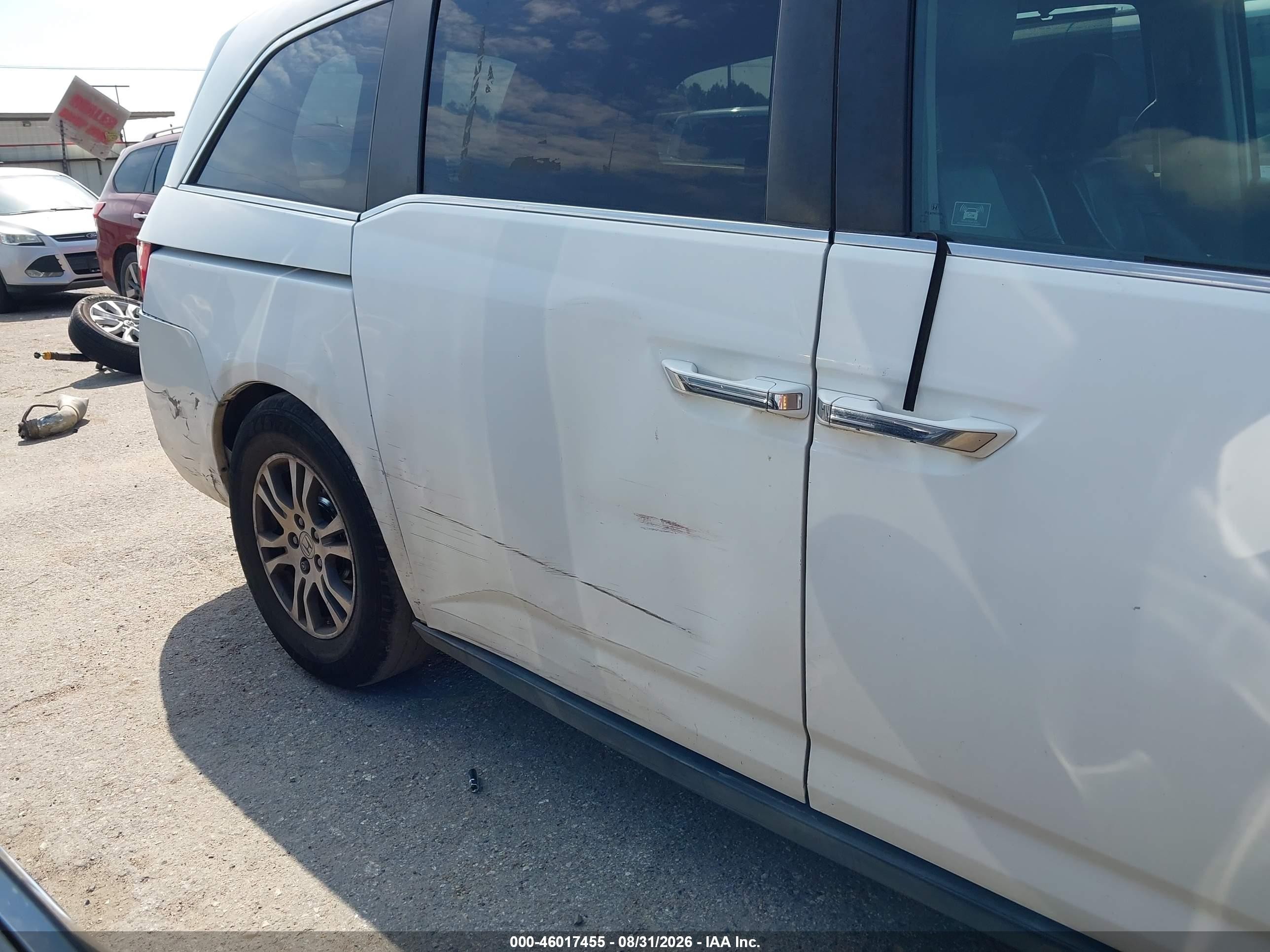 2012 Honda Odyssey Ex-l Белый vin: 5FNRL5H6XCB097380