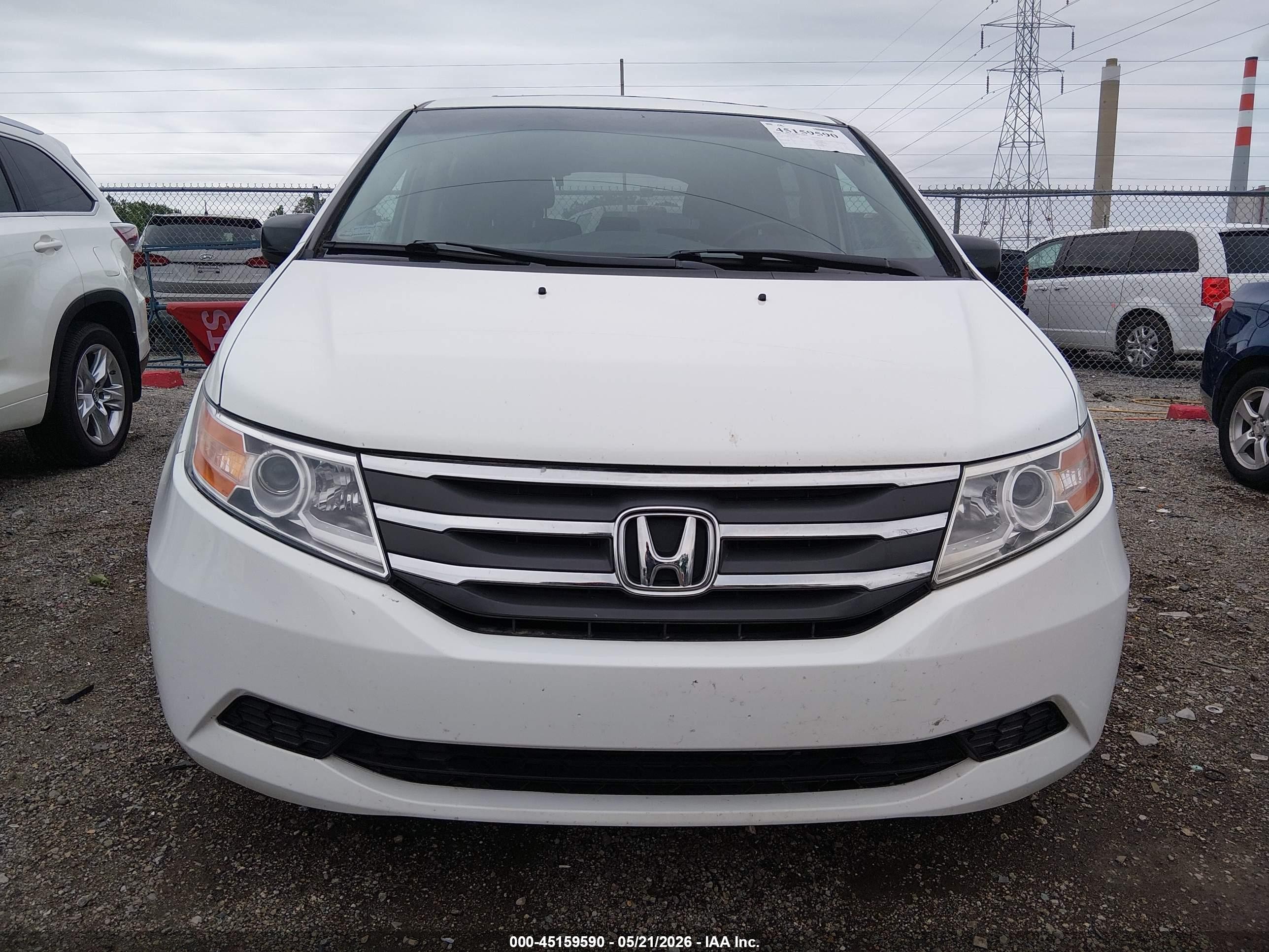 2012 Honda Odyssey Ex-l White vin: 5FNRL5H6XCB101282