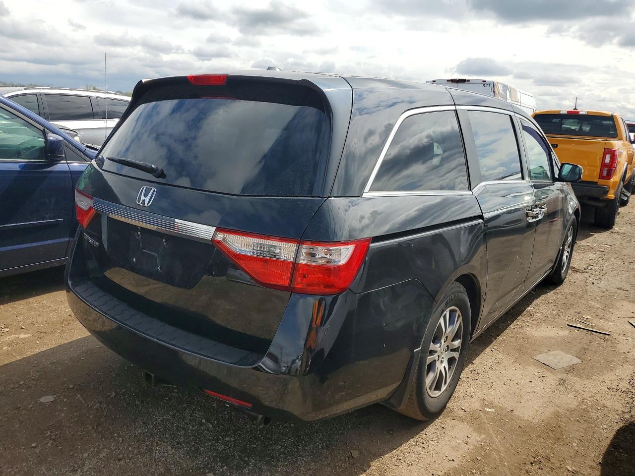 2012 Honda Odyssey Exl Black vin: 5FNRL5H6XCB104215
