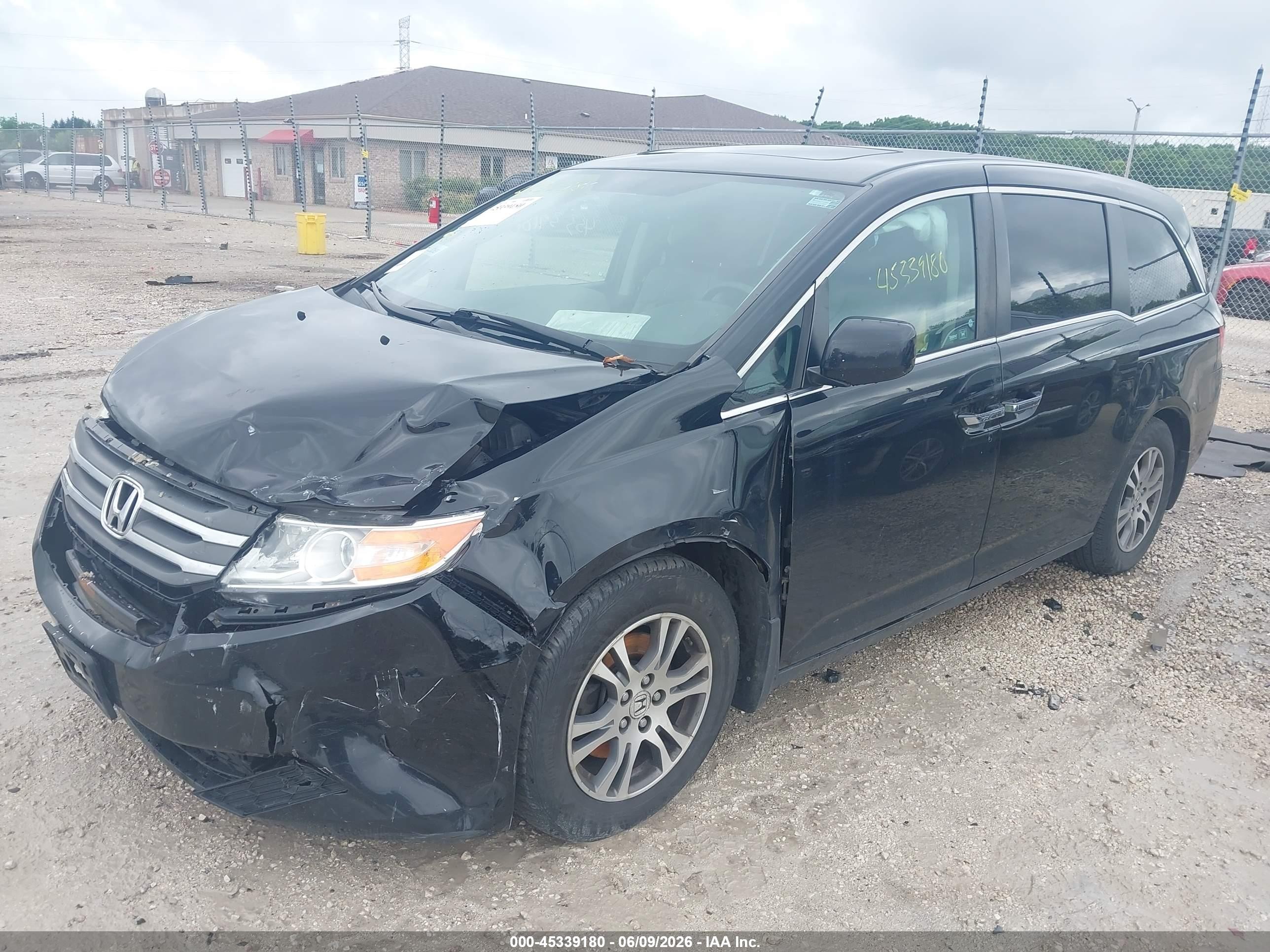 2012 Honda Odyssey Ex-l Black vin: 5FNRL5H6XCB104280