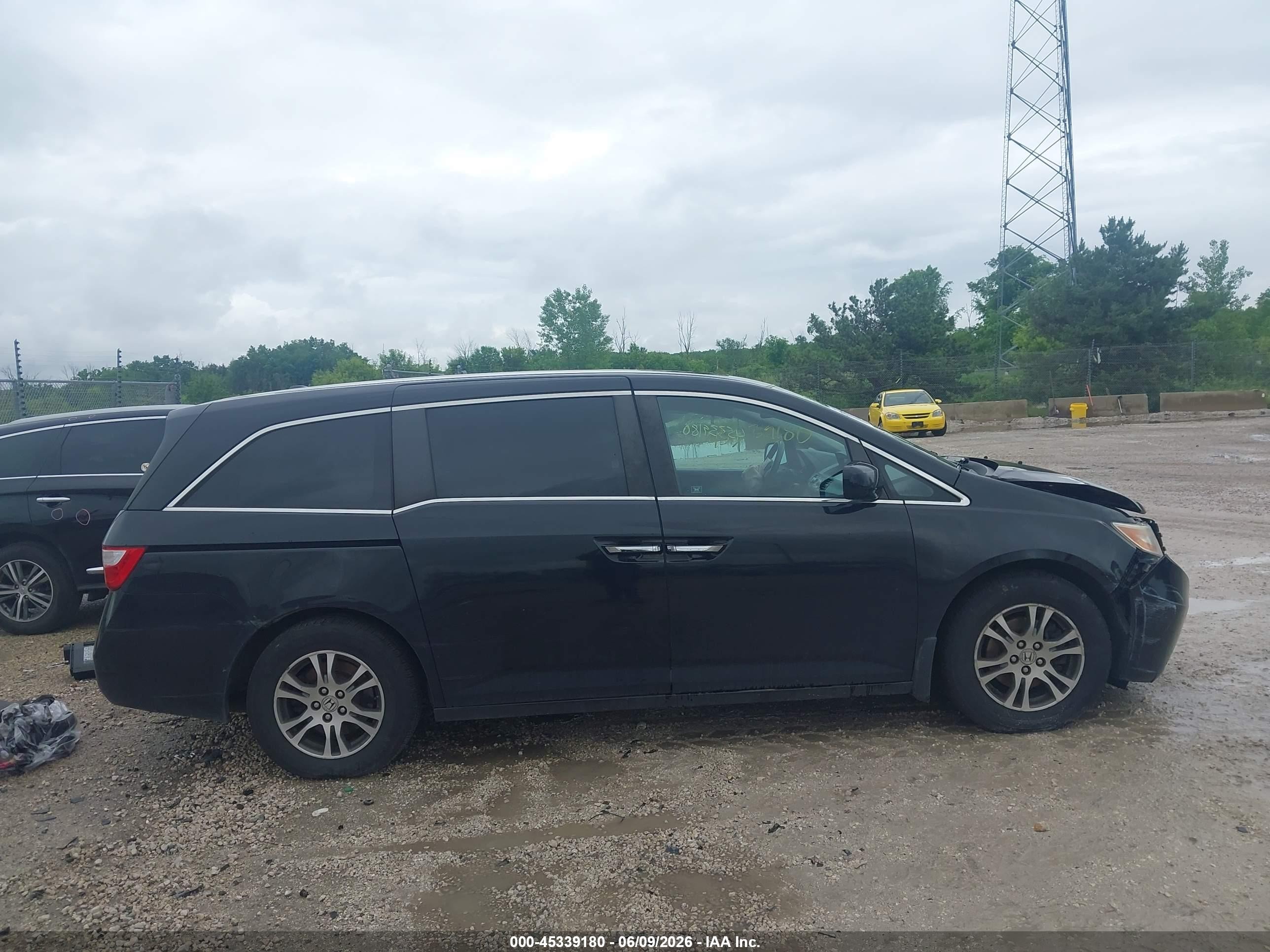 2012 Honda Odyssey Ex-l Black vin: 5FNRL5H6XCB104280
