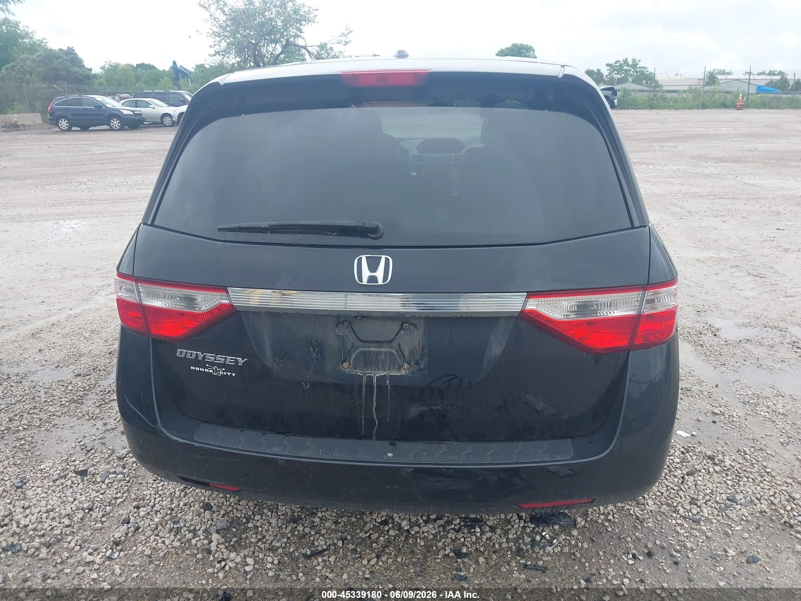 2012 Honda Odyssey Ex-l Black vin: 5FNRL5H6XCB104280