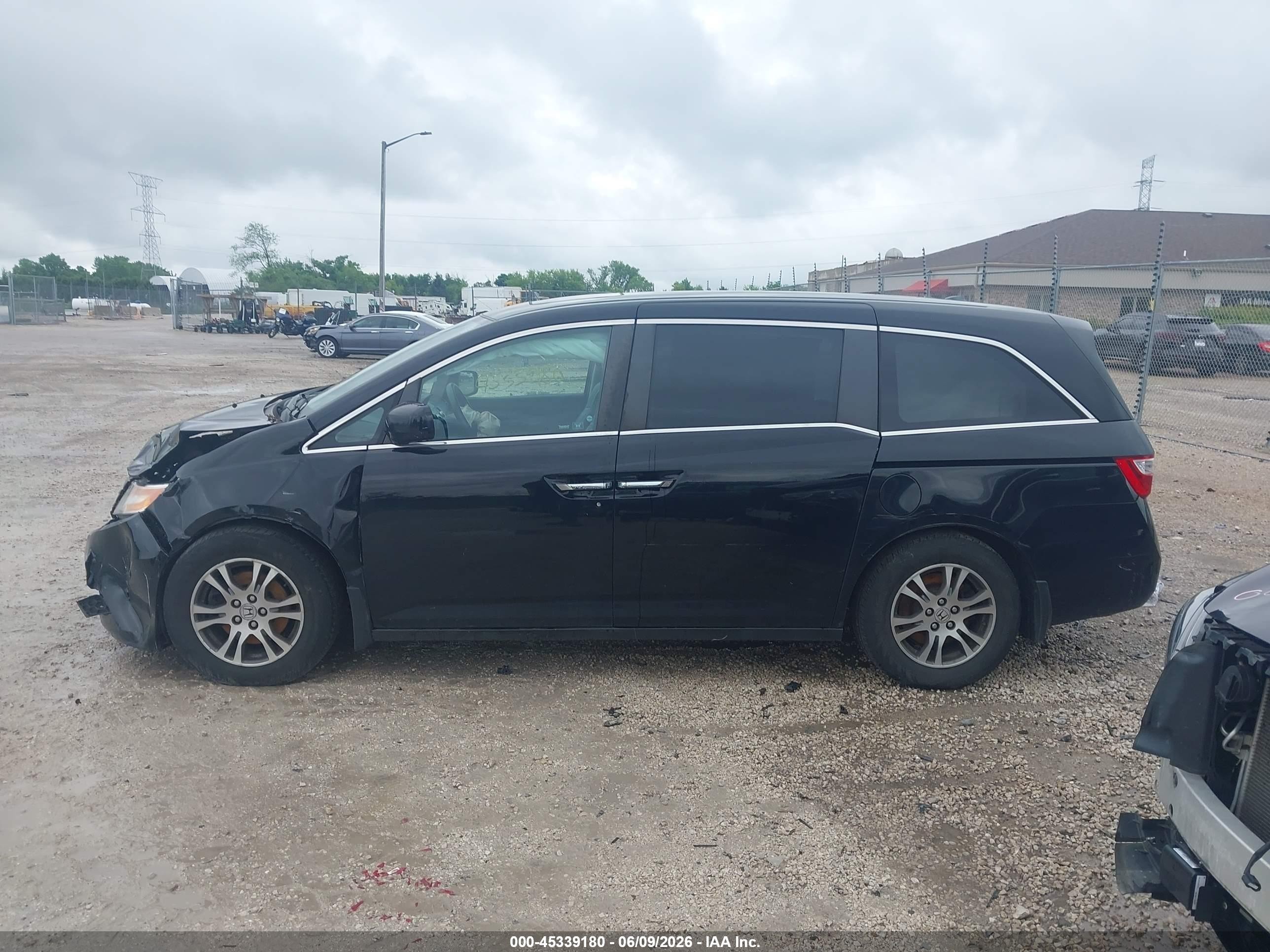 2012 Honda Odyssey Ex-l Black vin: 5FNRL5H6XCB104280
