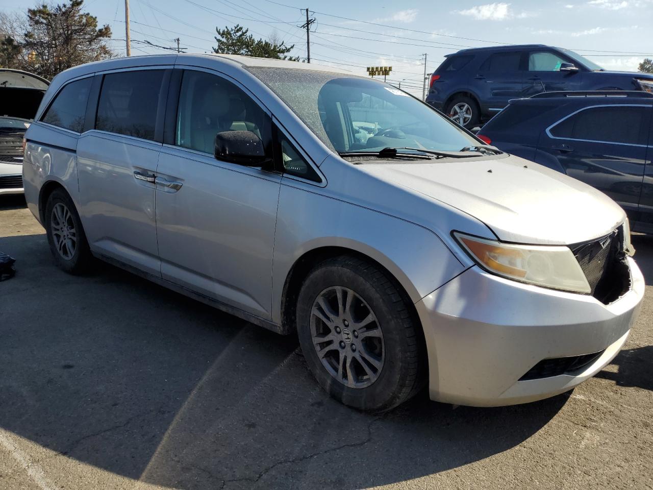 2012 Honda Odyssey Exl Silver vin: 5FNRL5H6XCB110774