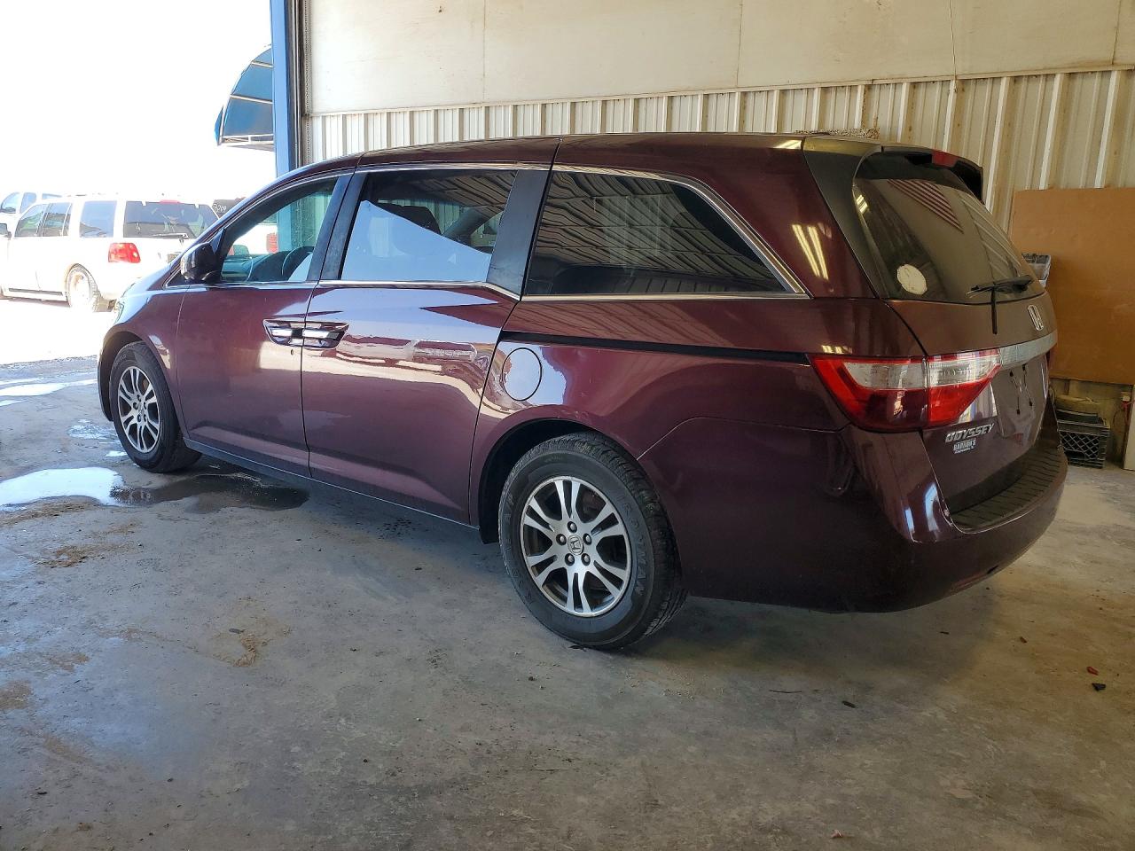 2012 Honda Odyssey Exl Burgundy vin: 5FNRL5H6XCB122410