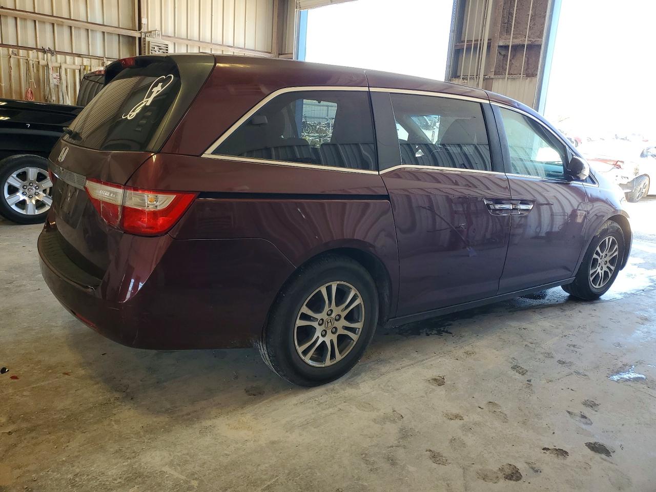 2012 Honda Odyssey Exl Burgundy vin: 5FNRL5H6XCB122410