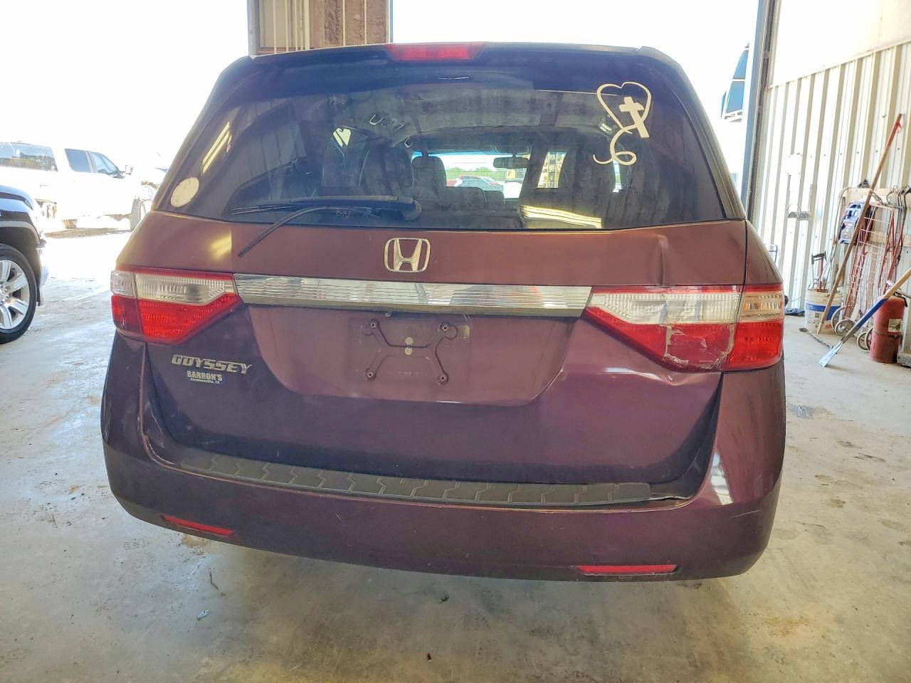 2012 Honda Odyssey Exl Burgundy vin: 5FNRL5H6XCB122410