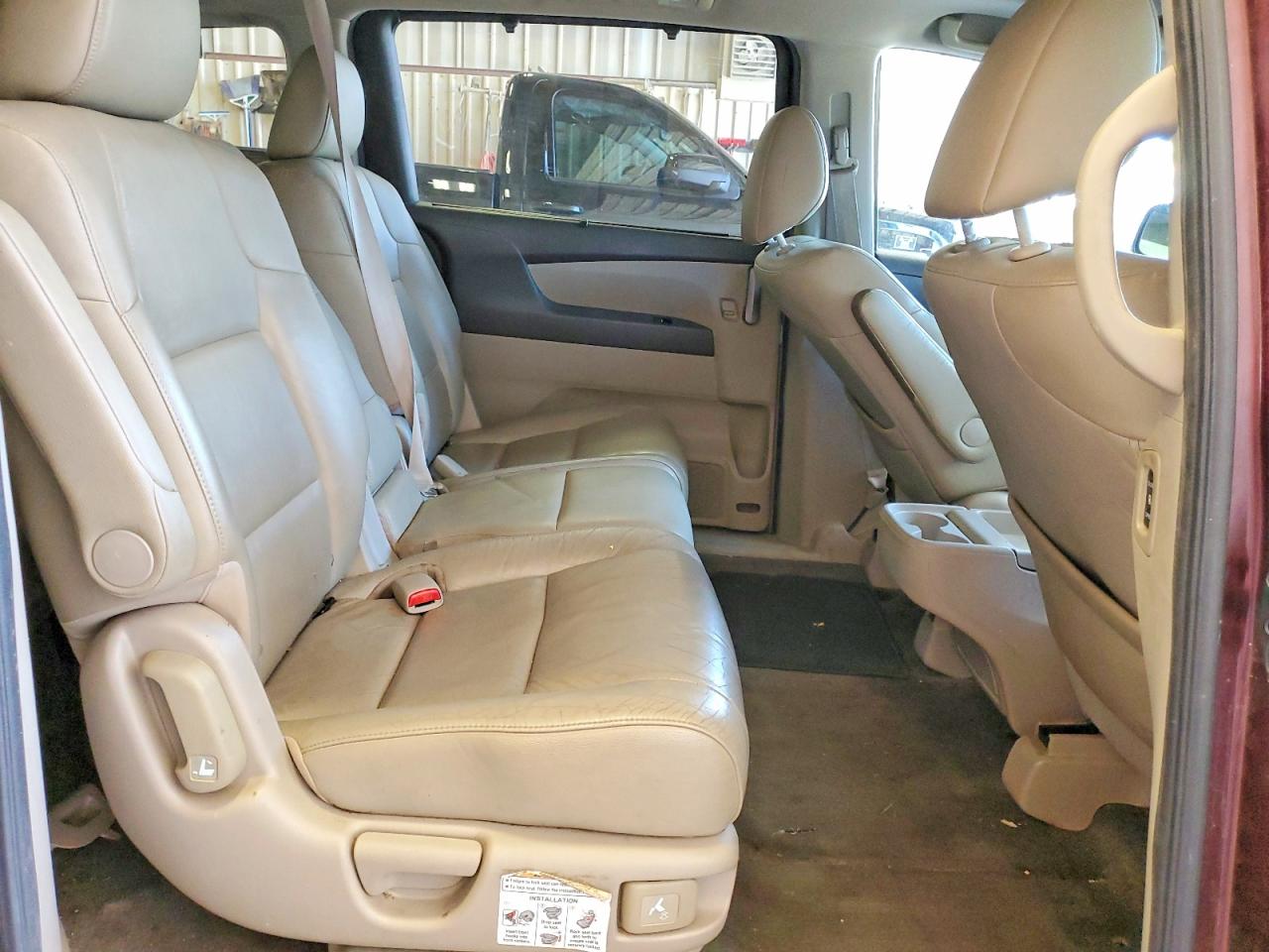 2012 Honda Odyssey Exl Burgundy vin: 5FNRL5H6XCB122410