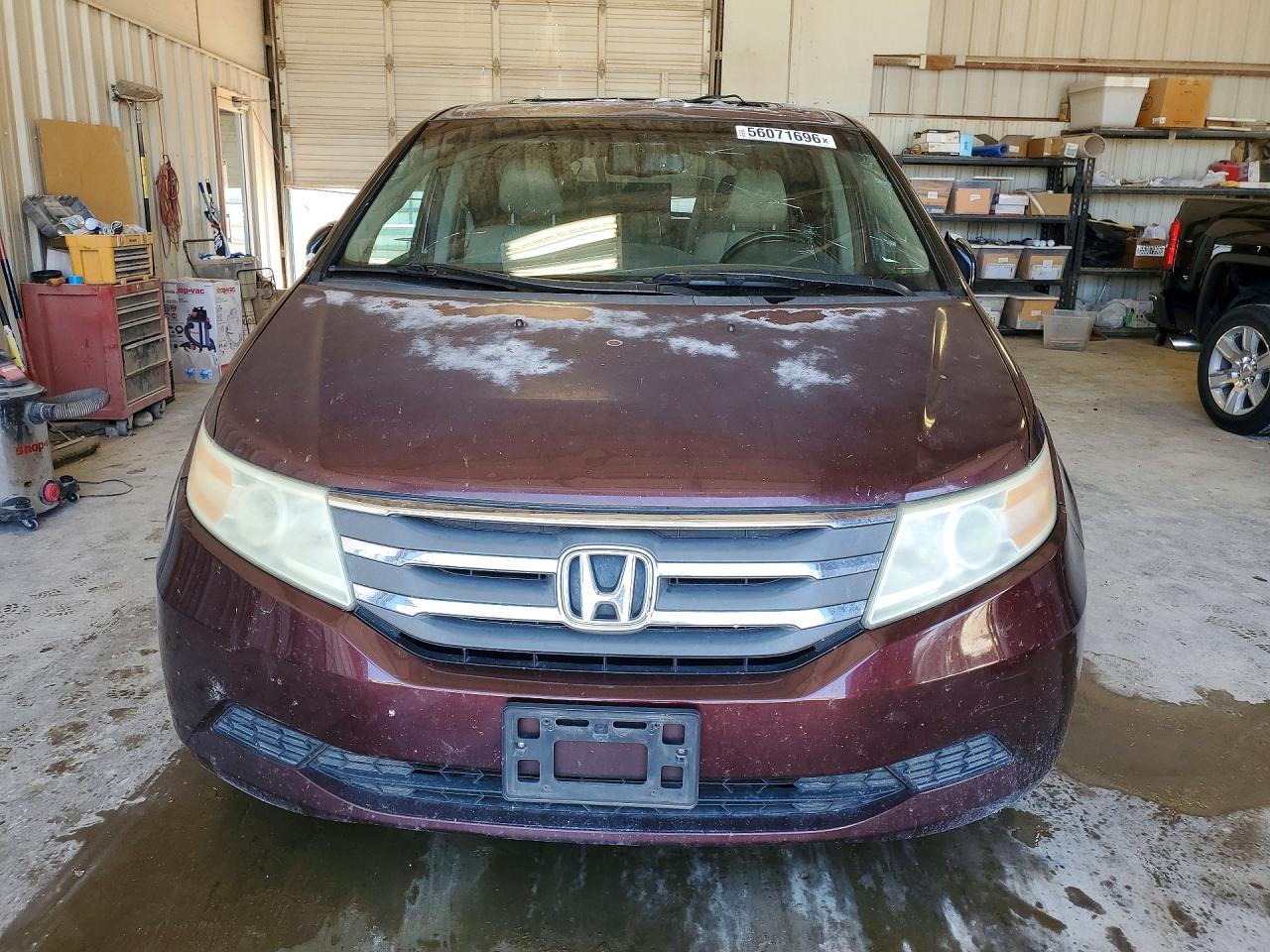 2012 Honda Odyssey Exl Burgundy vin: 5FNRL5H6XCB122410