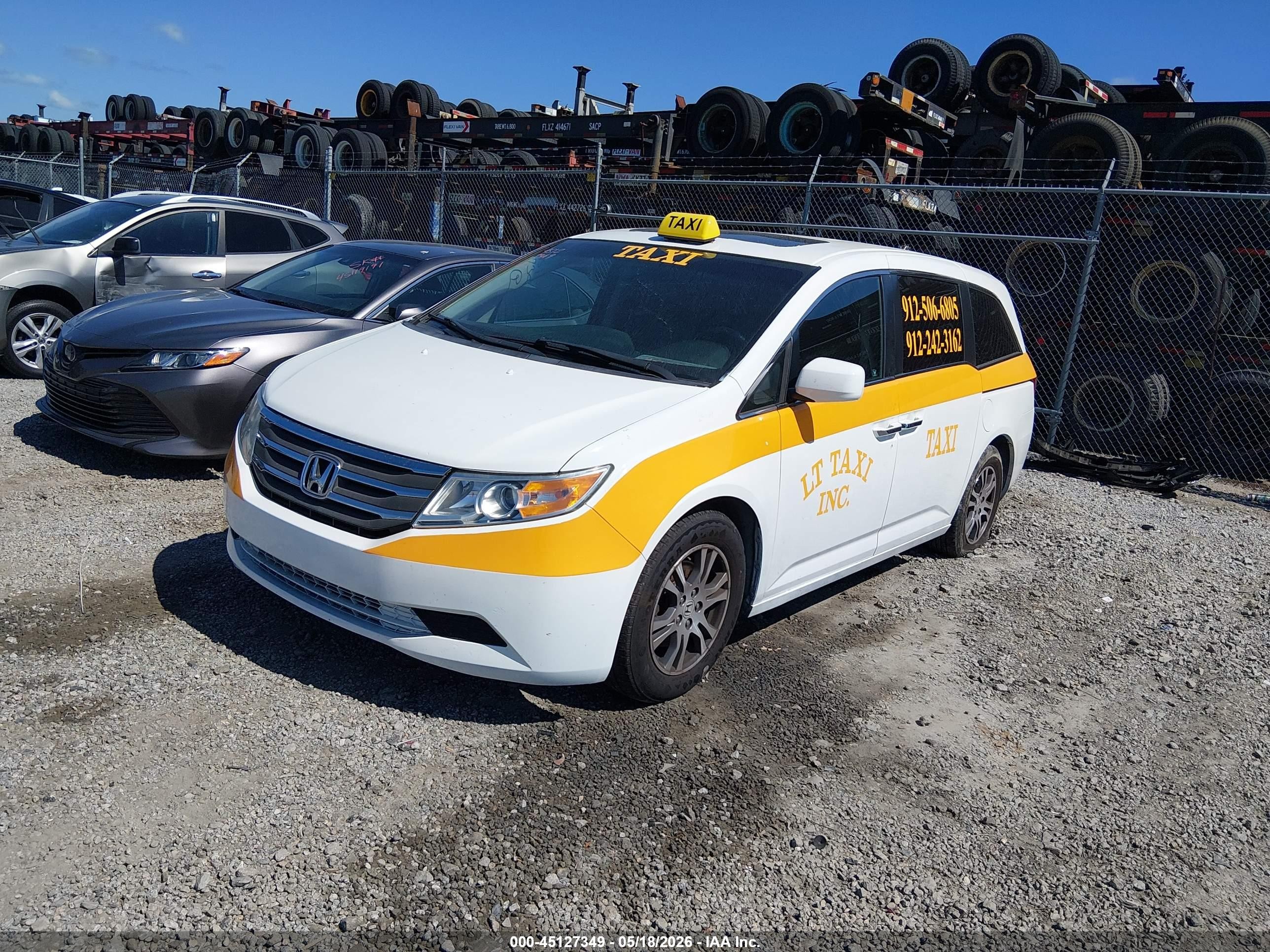 2012 Honda Odyssey Ex-l White vin: 5FNRL5H6XCB126294