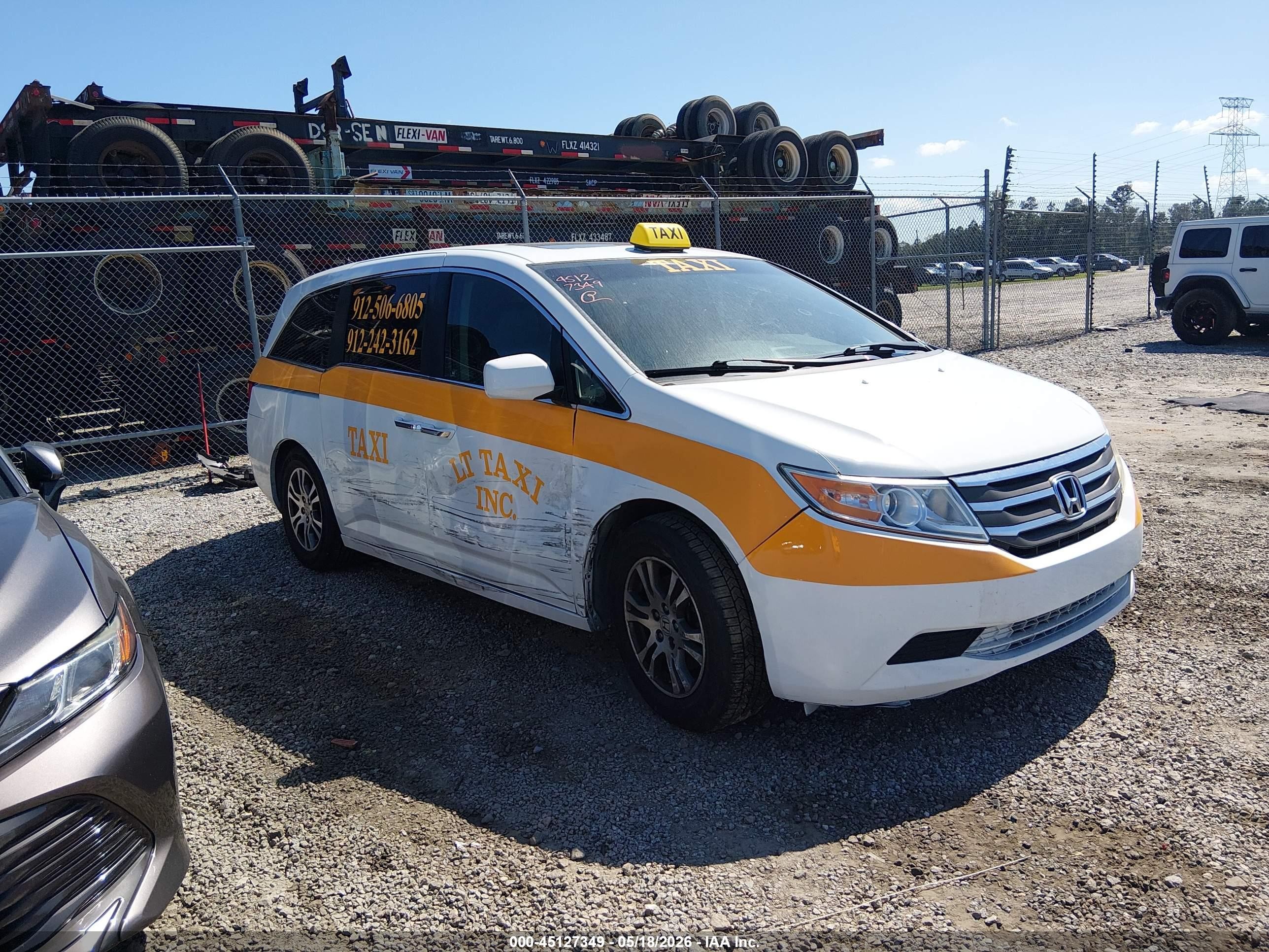 2012 Honda Odyssey Ex-l White vin: 5FNRL5H6XCB126294