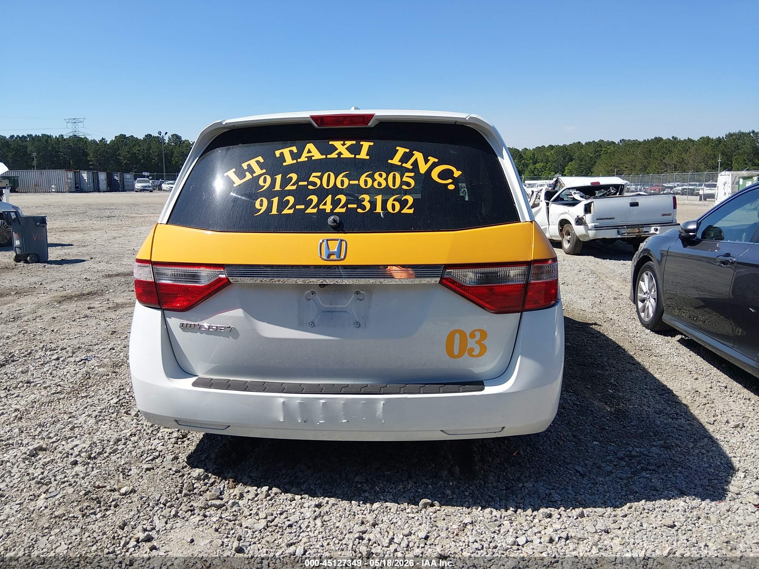 2012 Honda Odyssey Ex-l White vin: 5FNRL5H6XCB126294