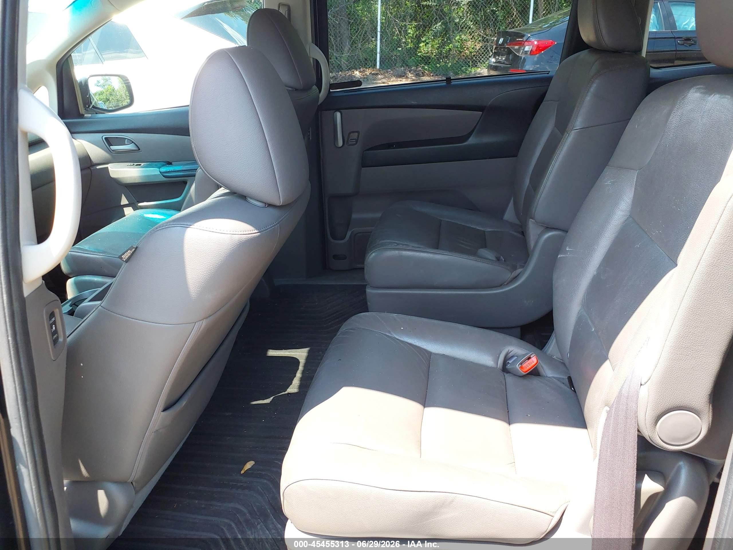 2012 Honda Odyssey Ex-l Black vin: 5FNRL5H6XCB142303