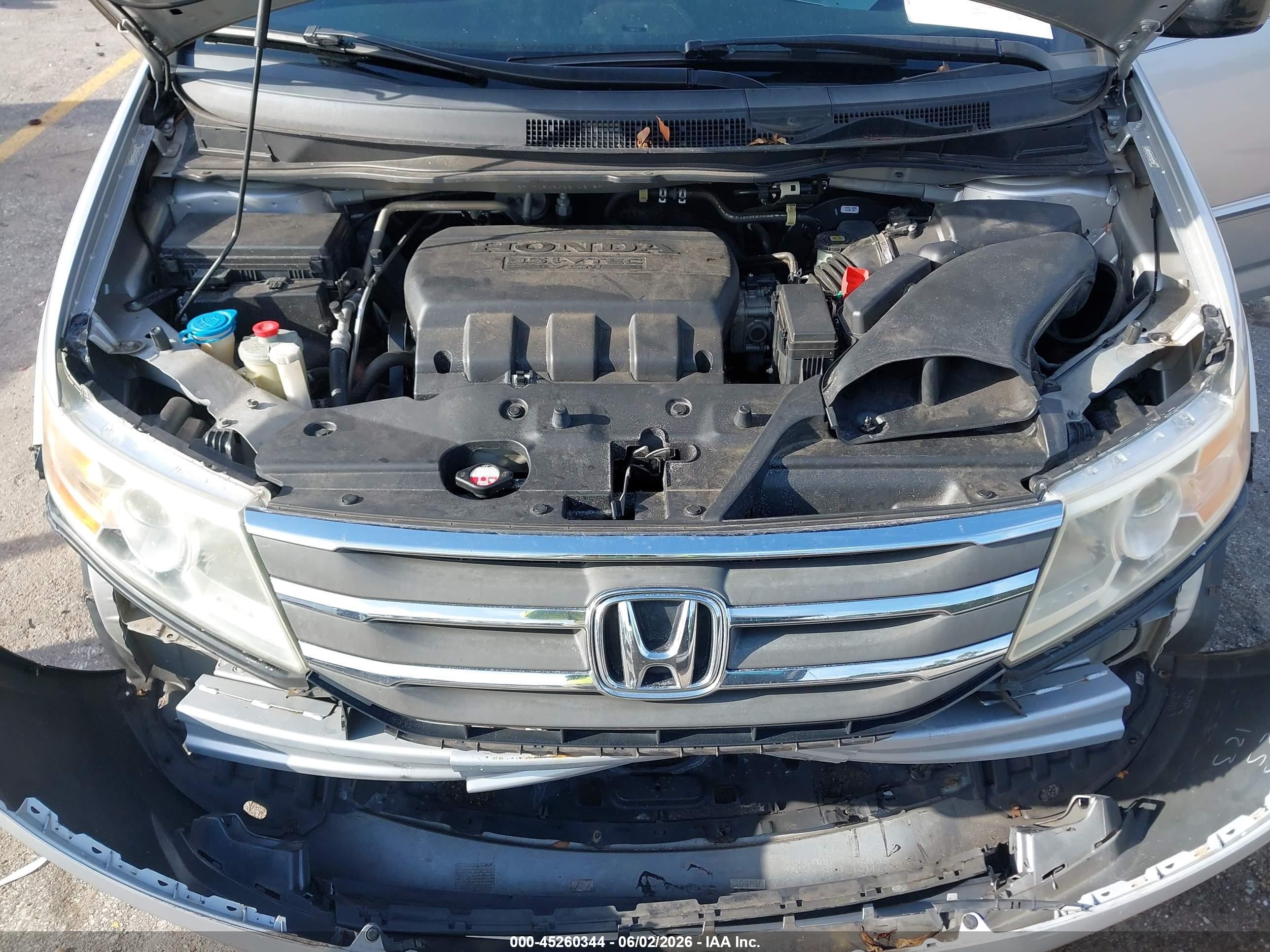 2012 Honda Odyssey Ex-l White vin: 5FNRL5H6XCB143127
