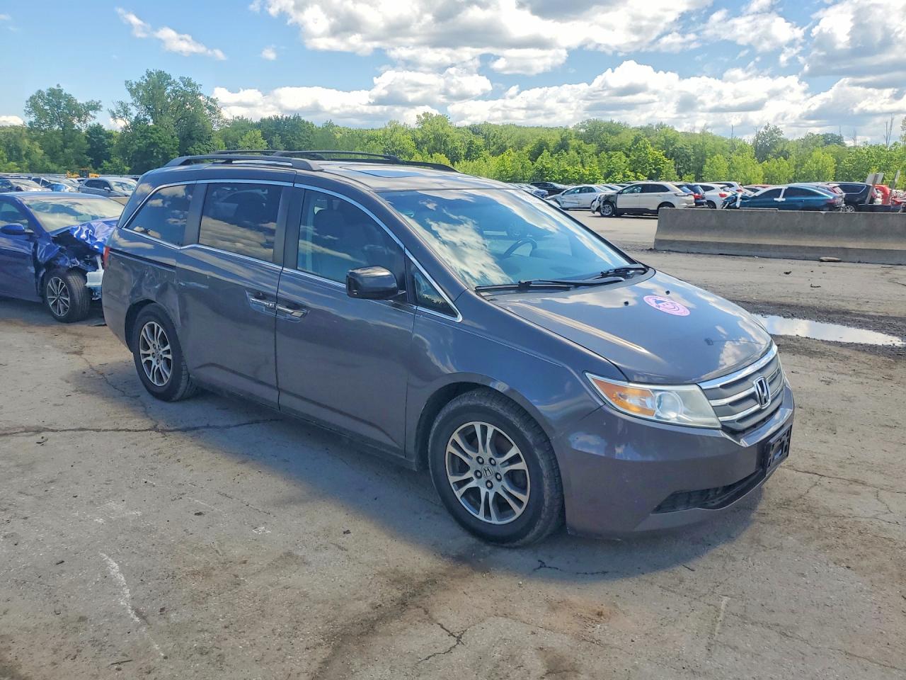 2012 Honda Odyssey Exl Gray vin: 5FNRL5H6XCB146822
