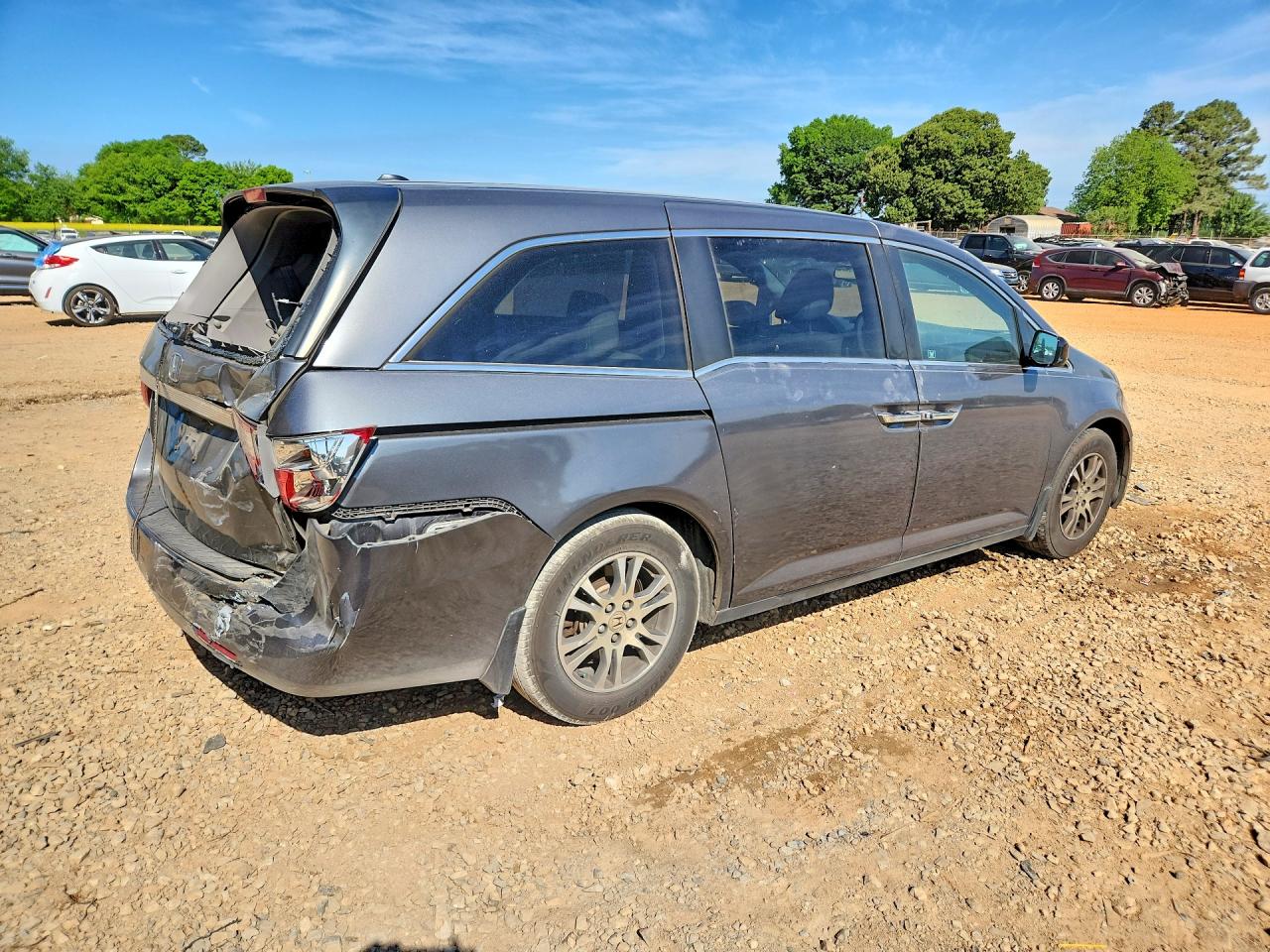 2012 Honda Odyssey Exl Gray vin: 5FNRL5H6XCB147307