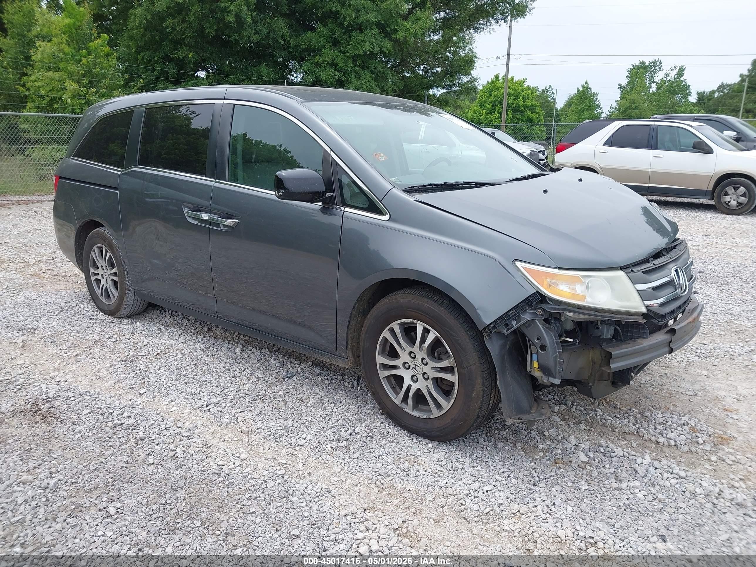 2013 Honda Odyssey Ex-l Gray vin: 5FNRL5H6XDB003385