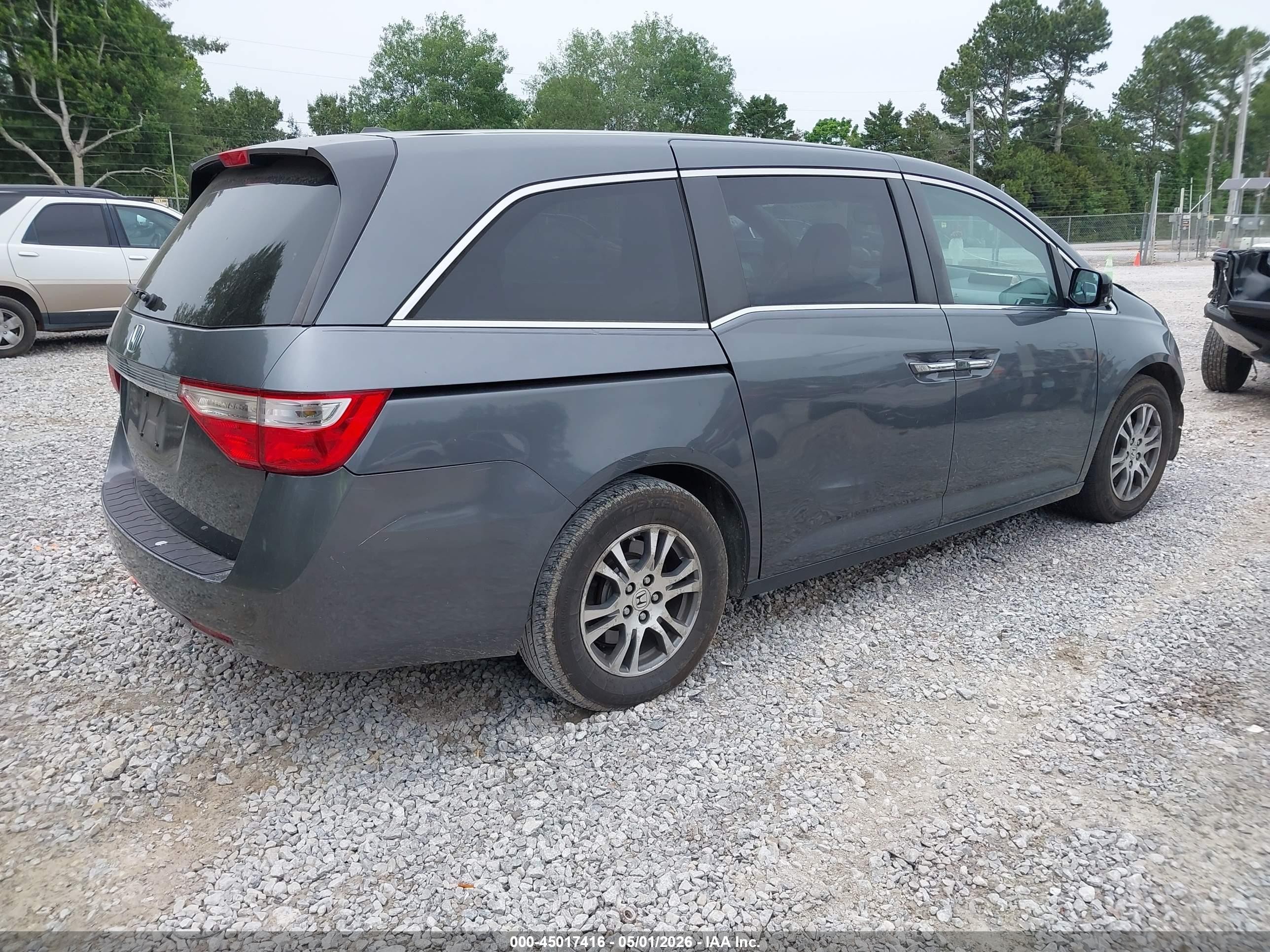 2013 Honda Odyssey Ex-l Gray vin: 5FNRL5H6XDB003385