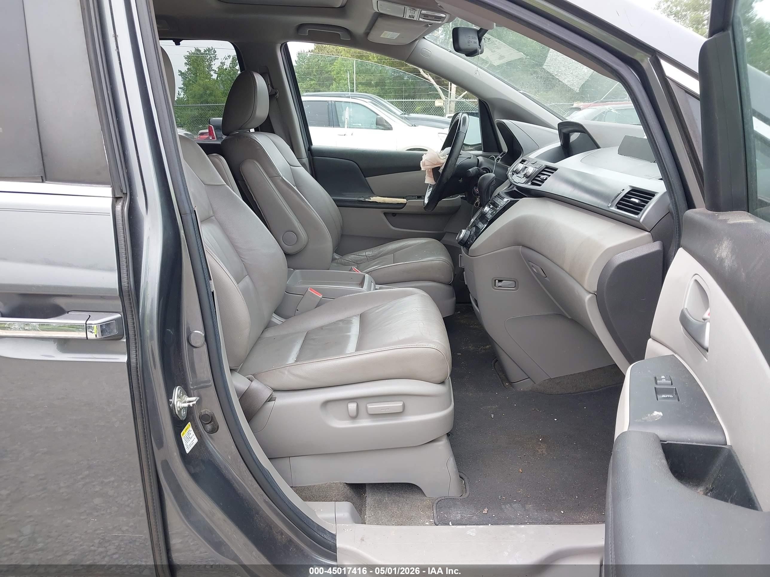 2013 Honda Odyssey Ex-l Gray vin: 5FNRL5H6XDB003385