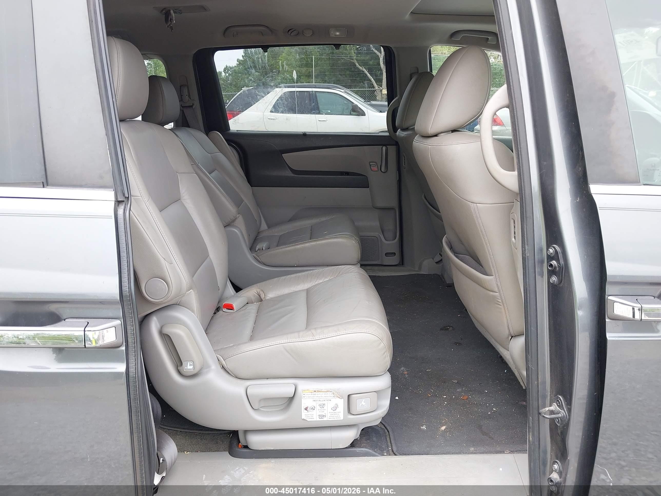 2013 Honda Odyssey Ex-l Gray vin: 5FNRL5H6XDB003385