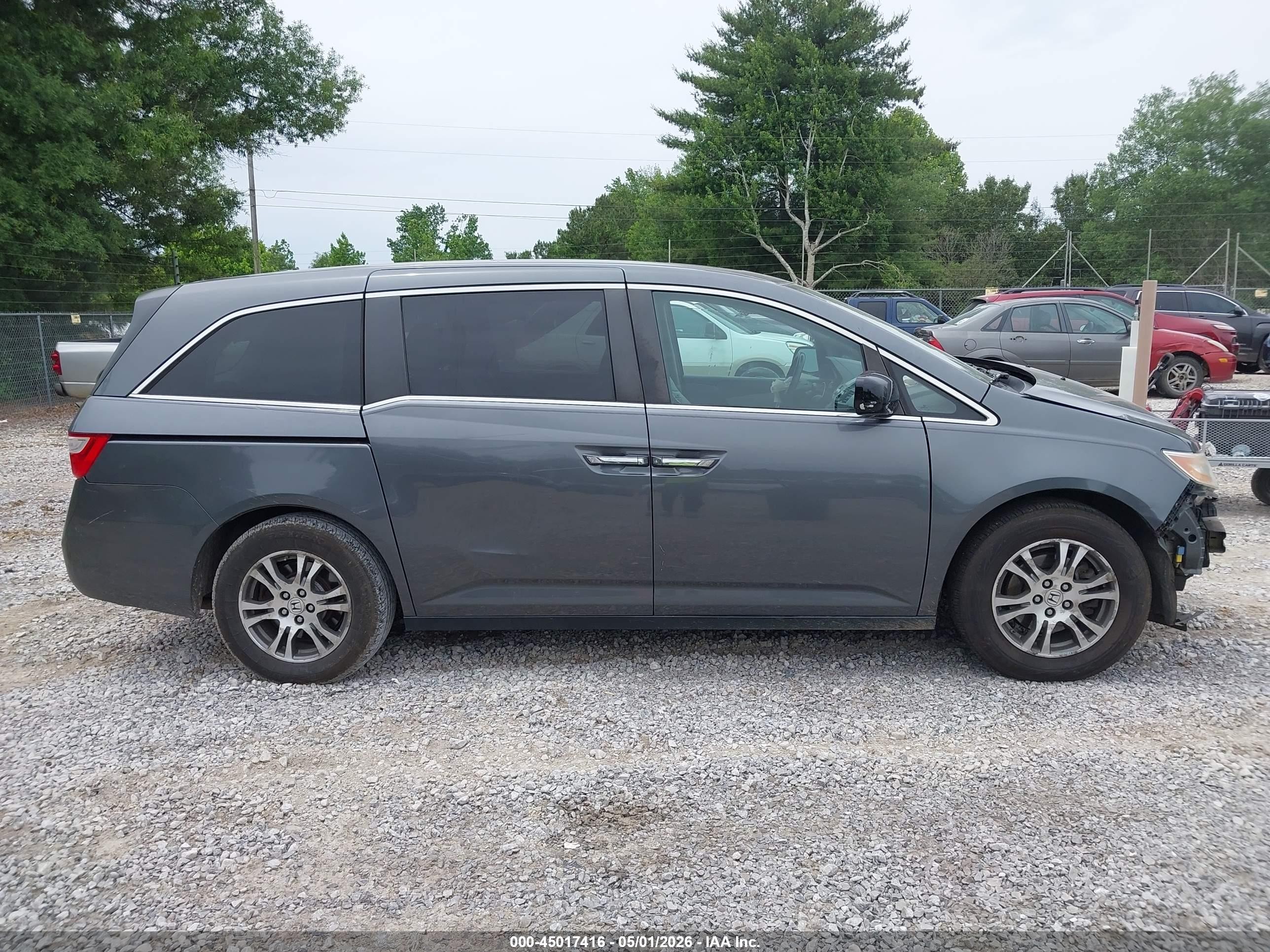 2013 Honda Odyssey Ex-l Gray vin: 5FNRL5H6XDB003385