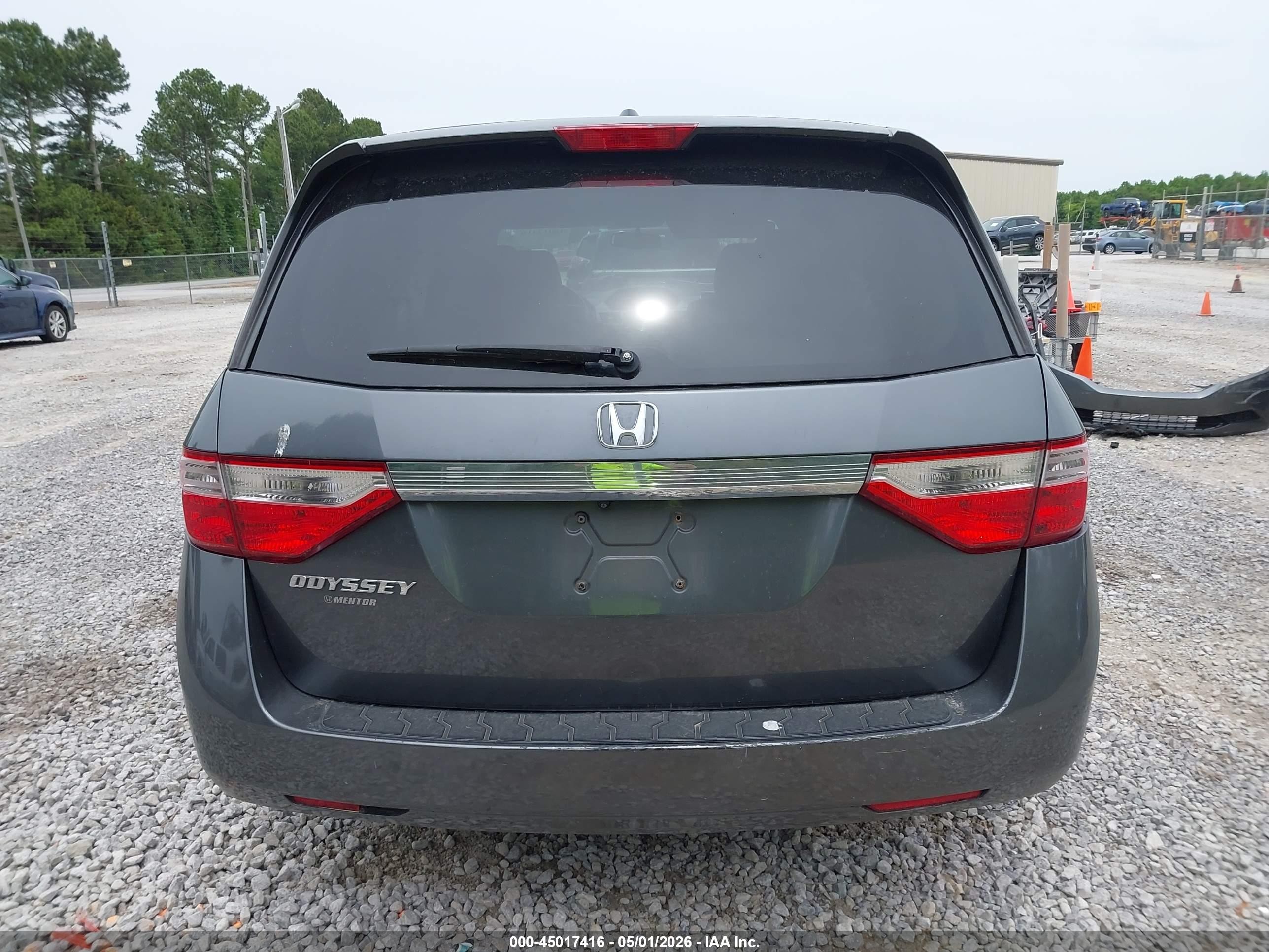 2013 Honda Odyssey Ex-l Gray vin: 5FNRL5H6XDB003385