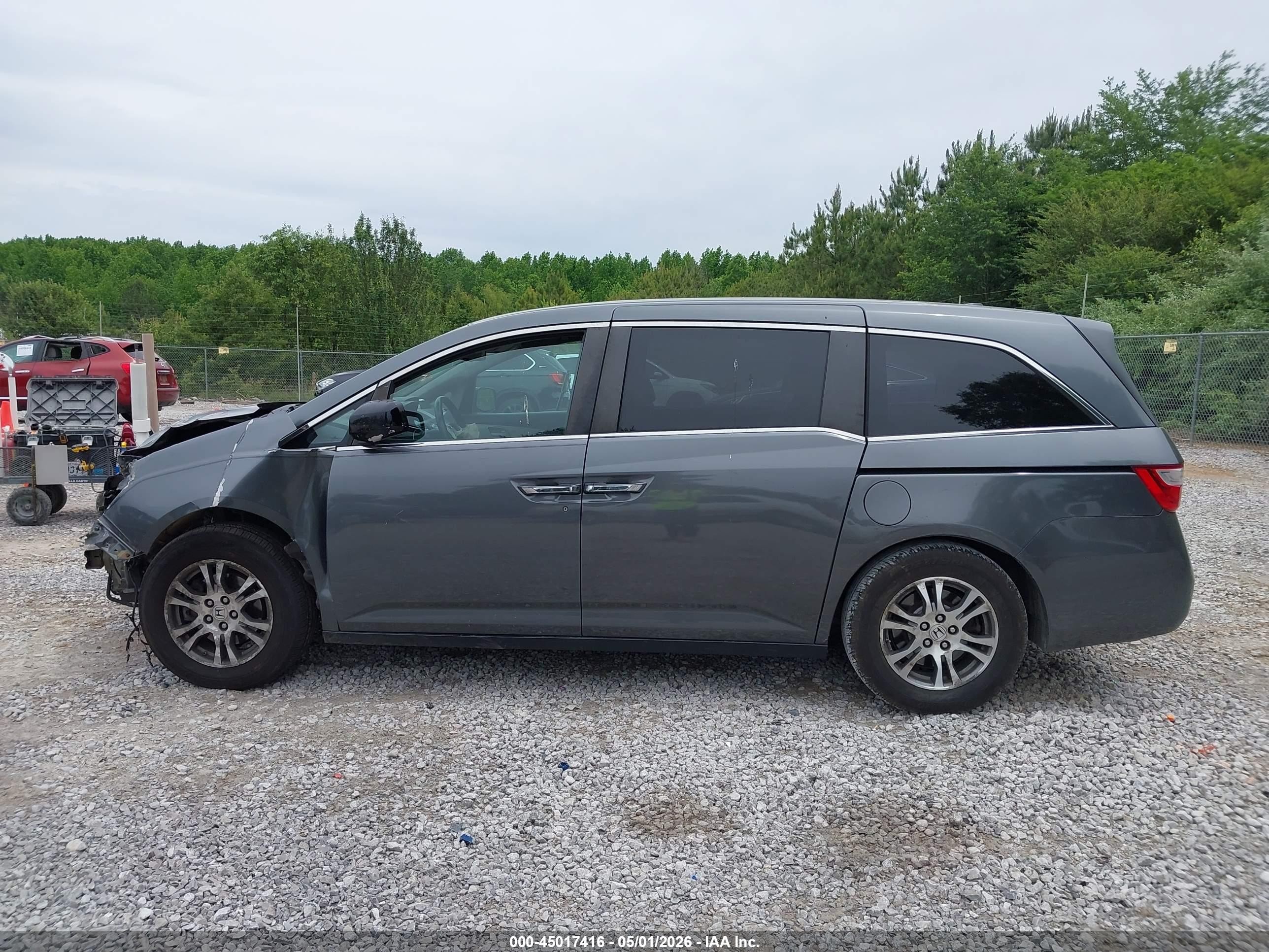 2013 Honda Odyssey Ex-l Gray vin: 5FNRL5H6XDB003385
