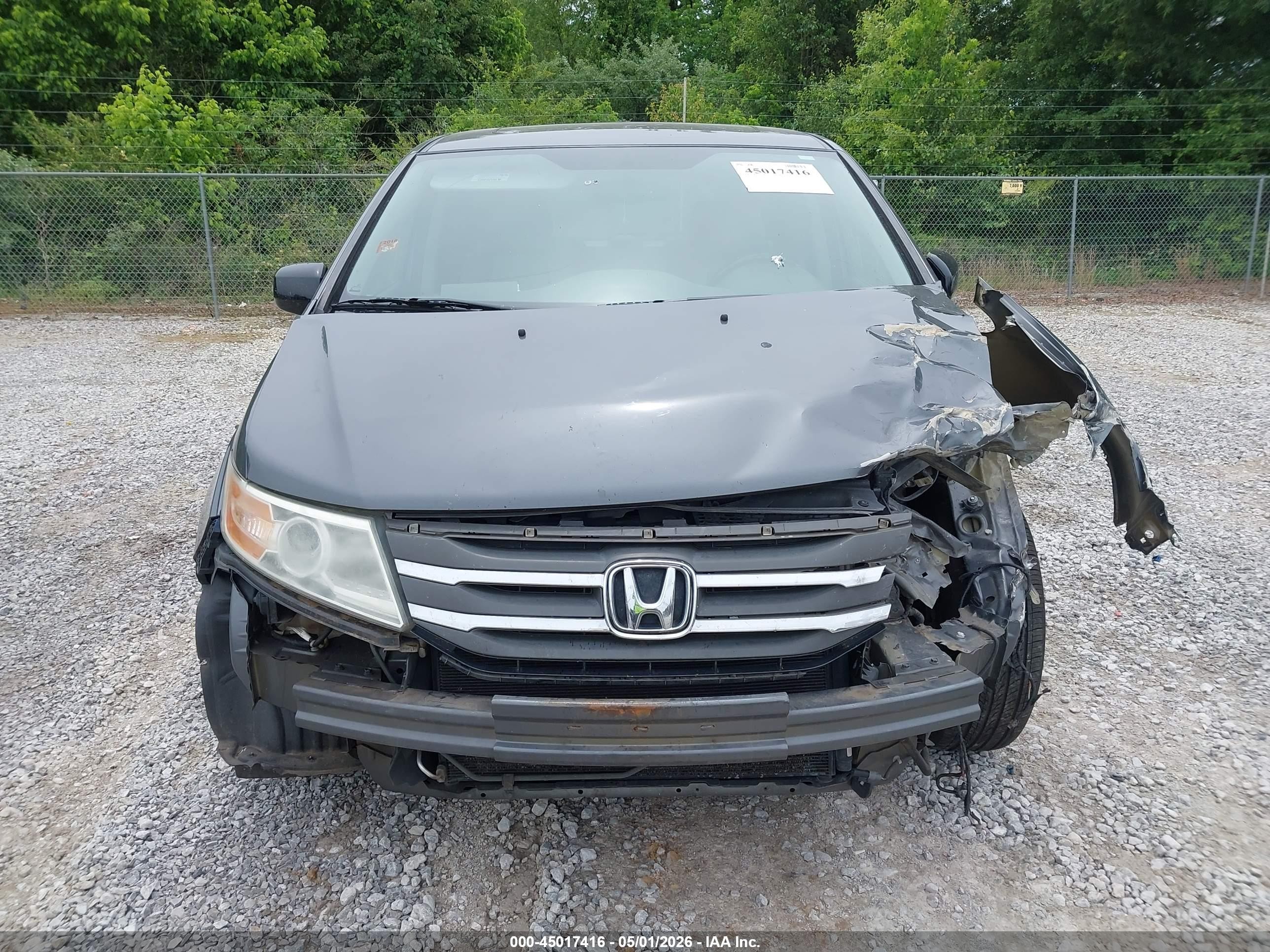 2013 Honda Odyssey Ex-l Gray vin: 5FNRL5H6XDB003385
