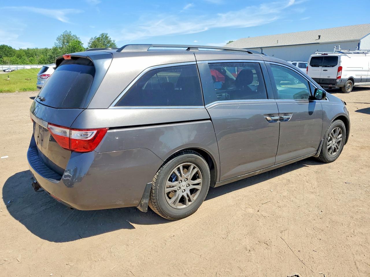 2013 Honda Odyssey Exl Gray vin: 5FNRL5H6XDB010496