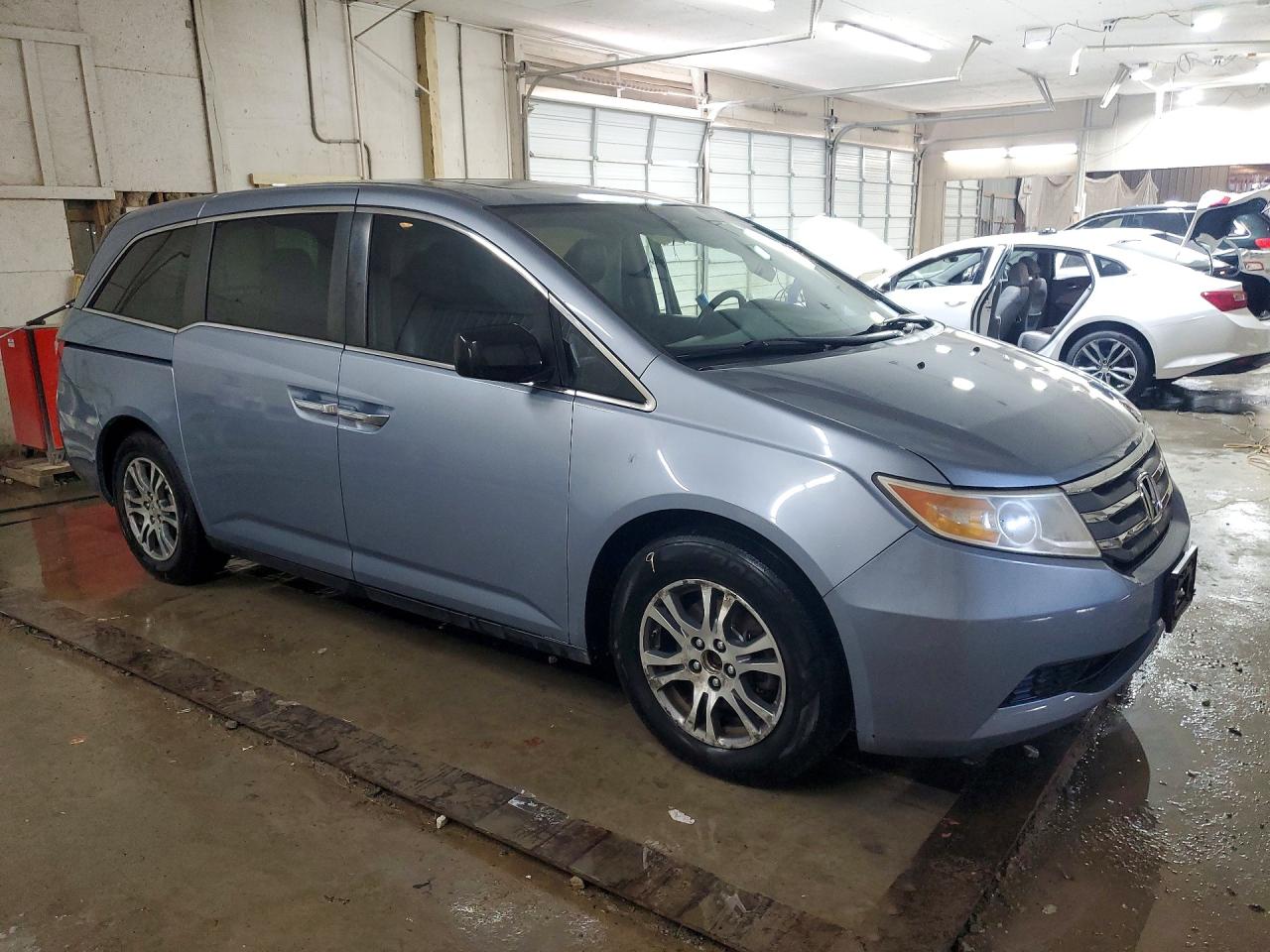 2013 Honda Odyssey Exl Blue vin: 5FNRL5H6XDB014838