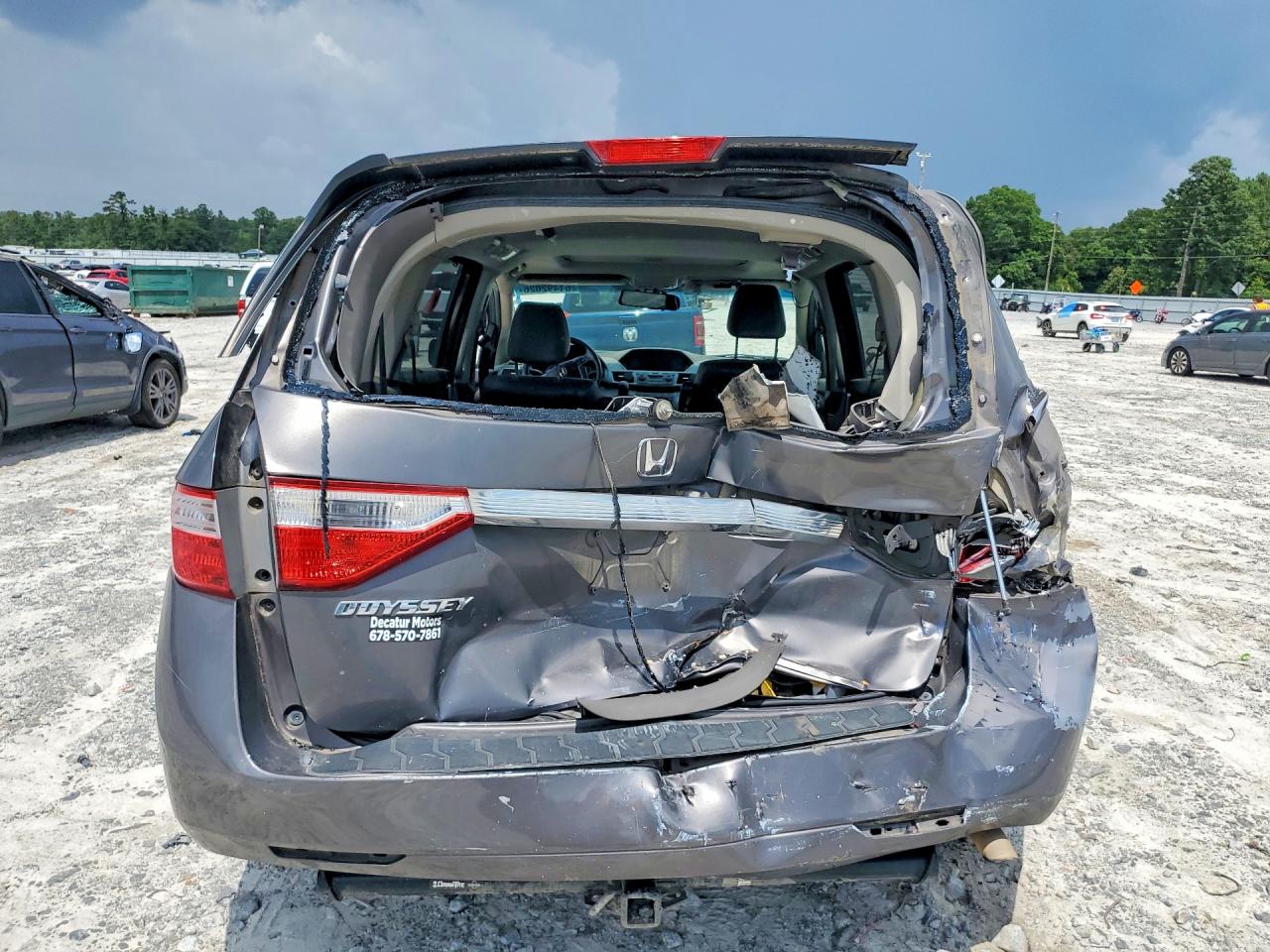 2013 Honda Odyssey Exl Brown vin: 5FNRL5H6XDB015780